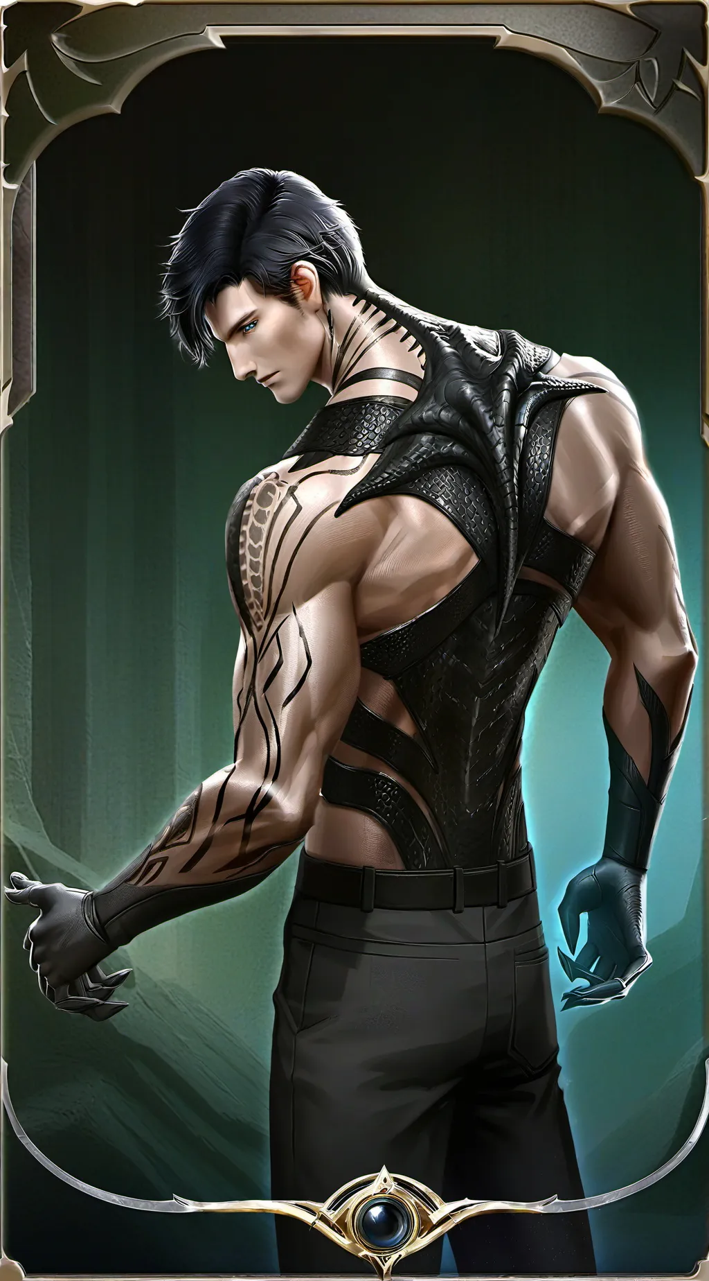 ai character: Puppetmaster Alien background