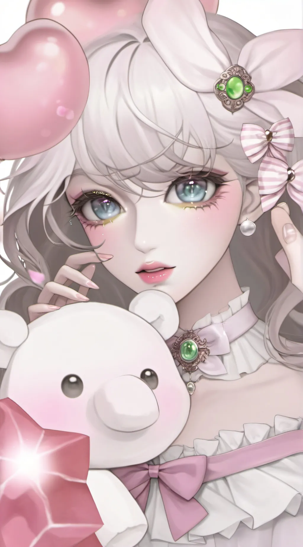 ai character: Rose background