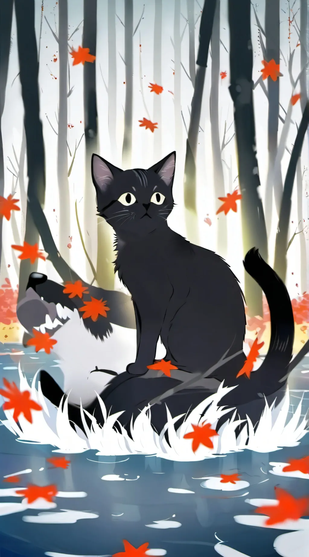 ai character: ・bad flood・ background