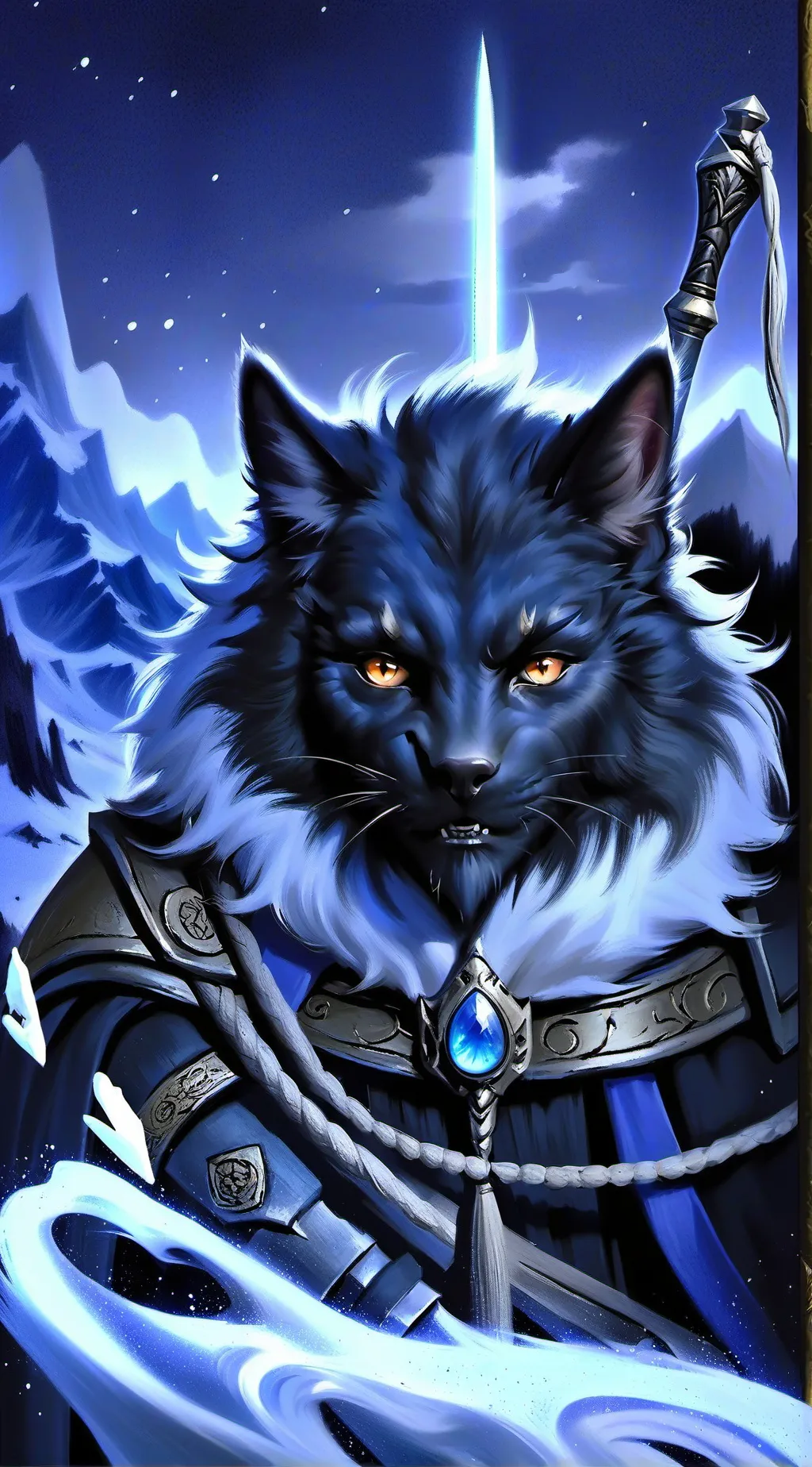 ai character: cat trend background
