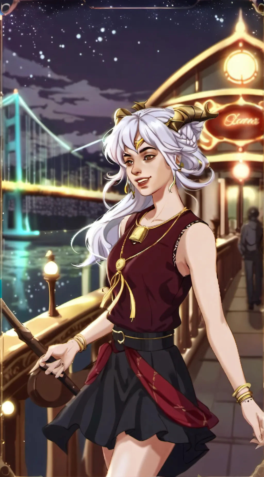 ai character: Celeste background