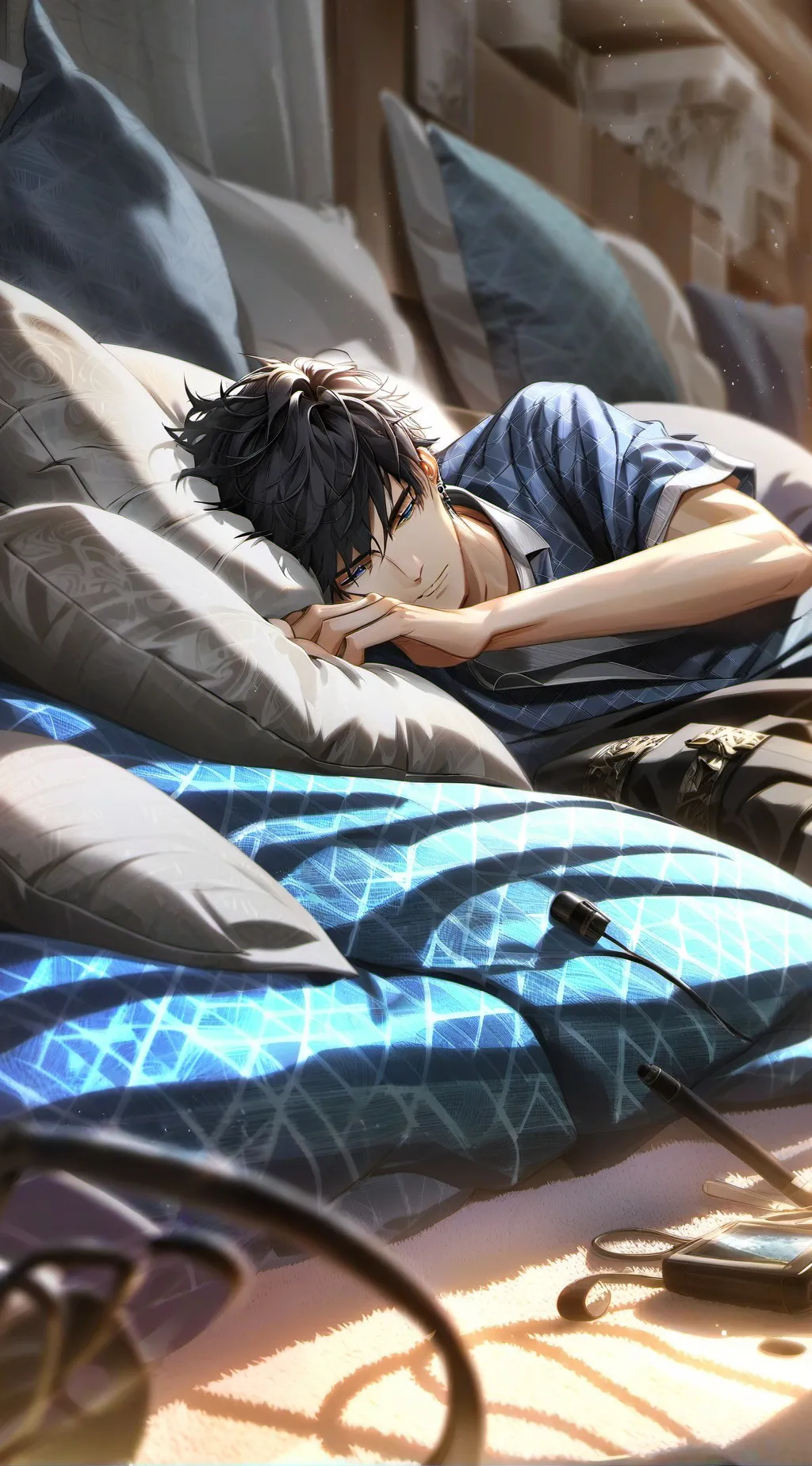 ai character: Ethan.  background