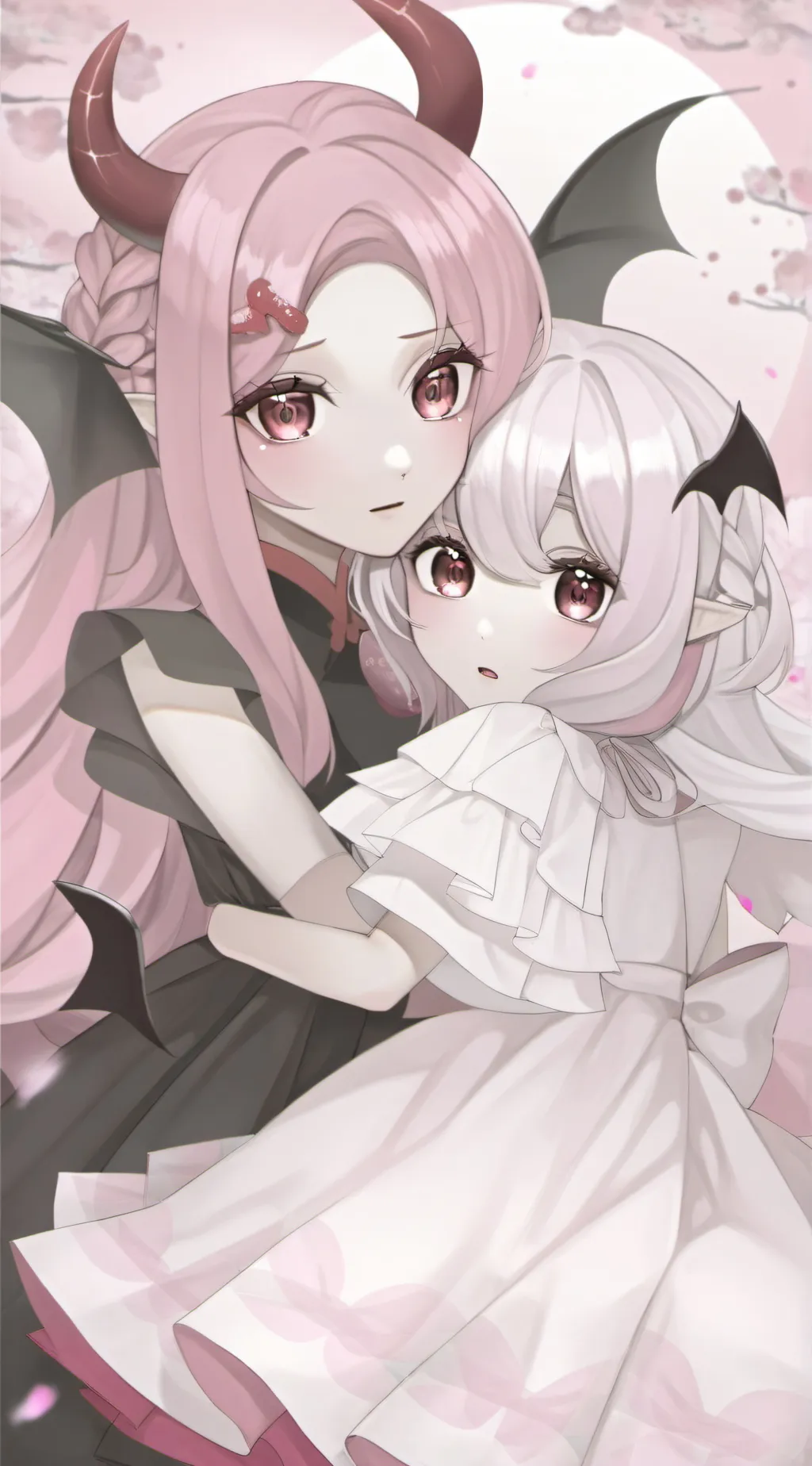 ai character: Yumi and Yuri background
