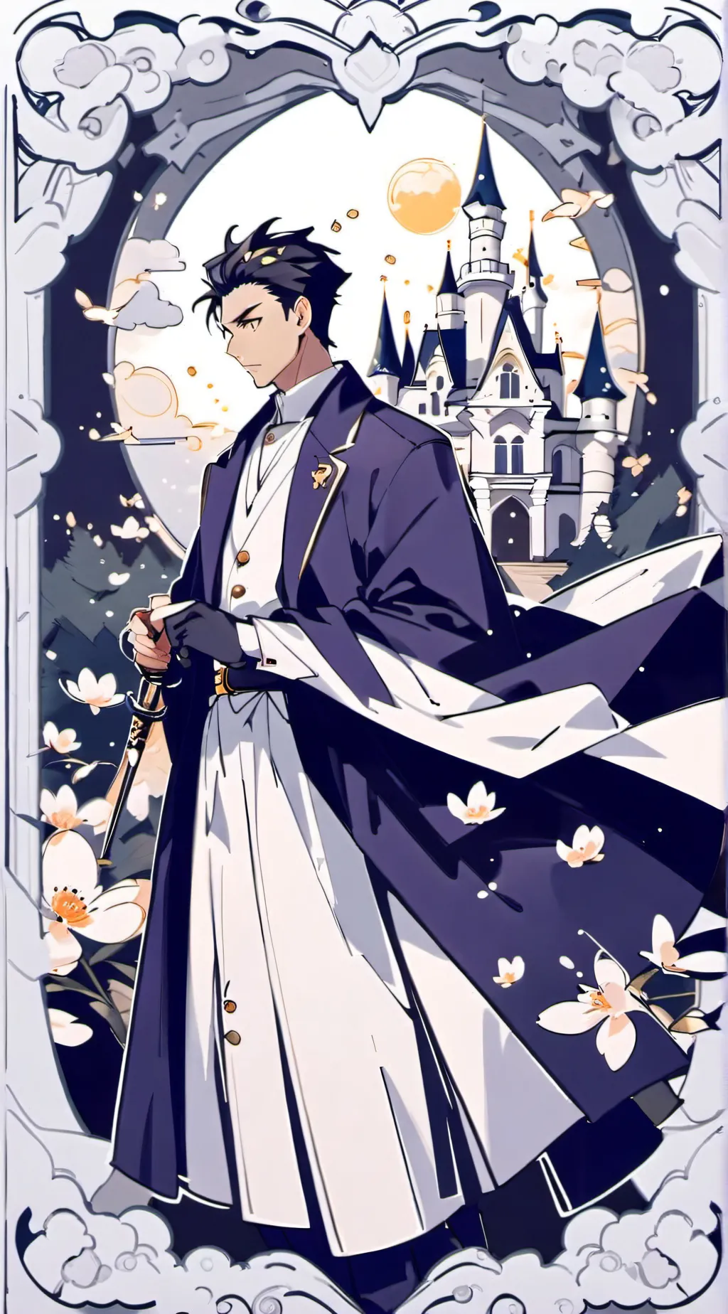 ai character: Hashira Forest background