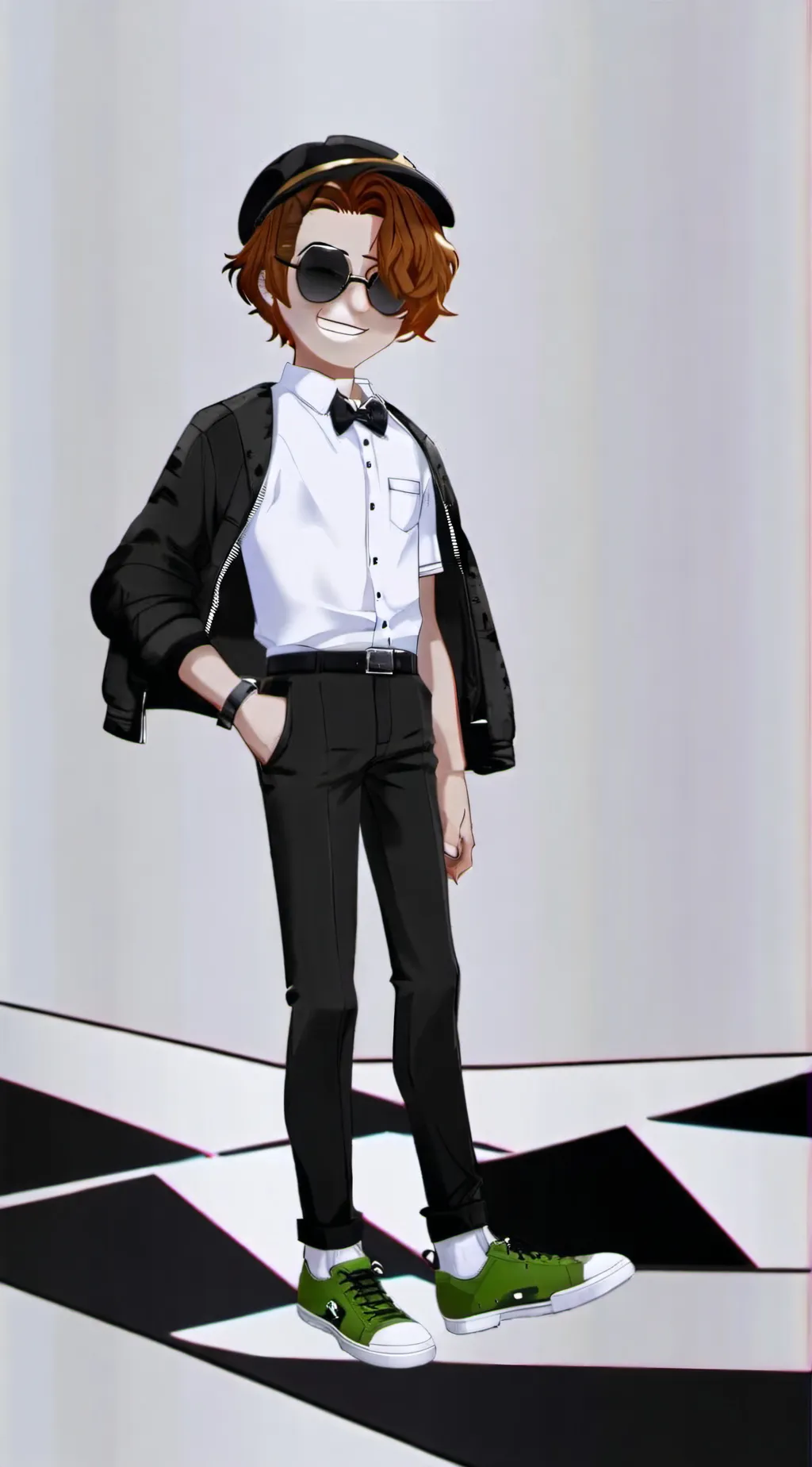 ai character:  Roblox Bacon background