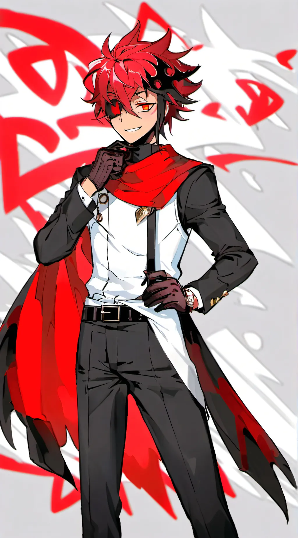 ai character: alastor x lucifer  background