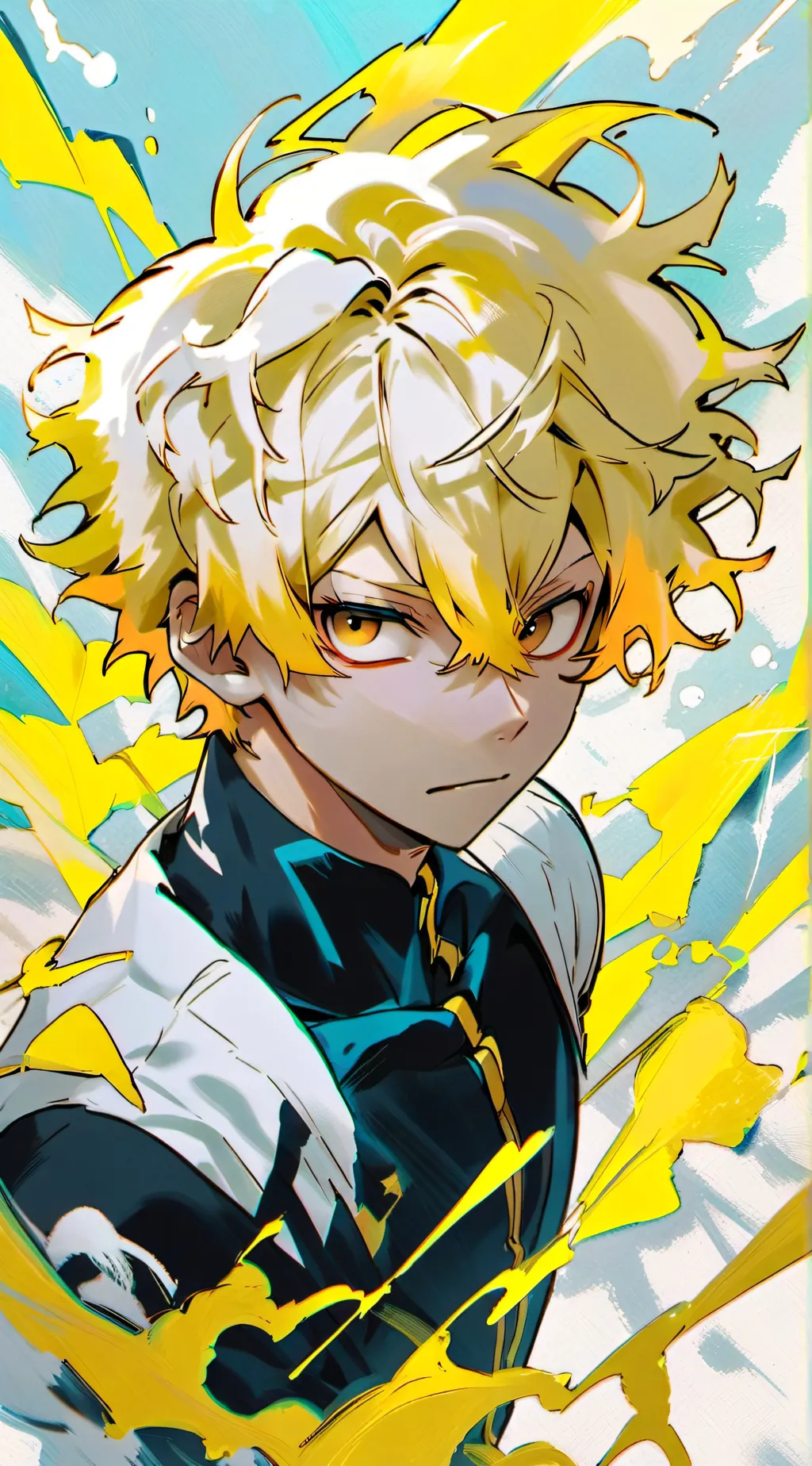 ai character: Denki Kaminari background