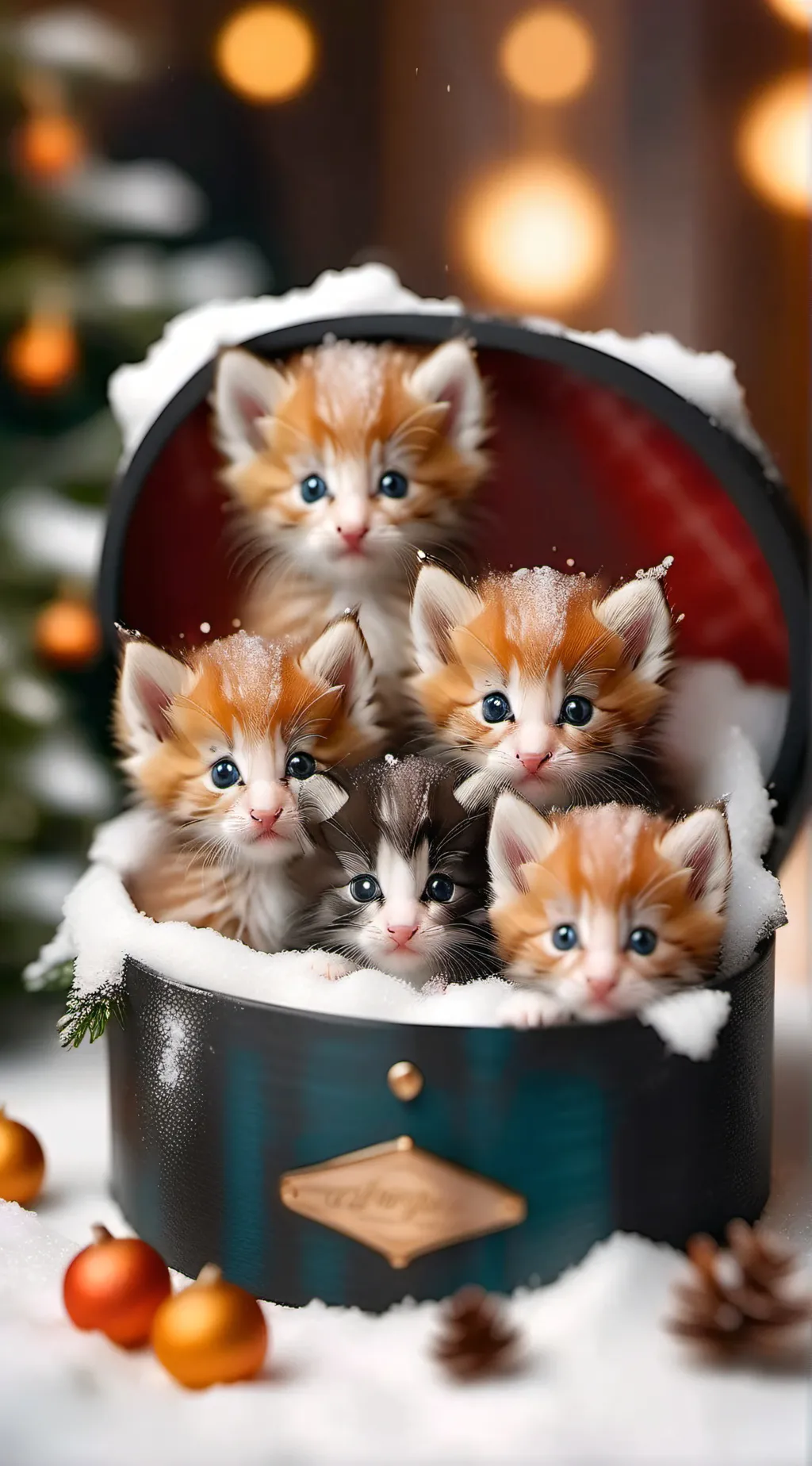 ai character: Lost box kittens! background