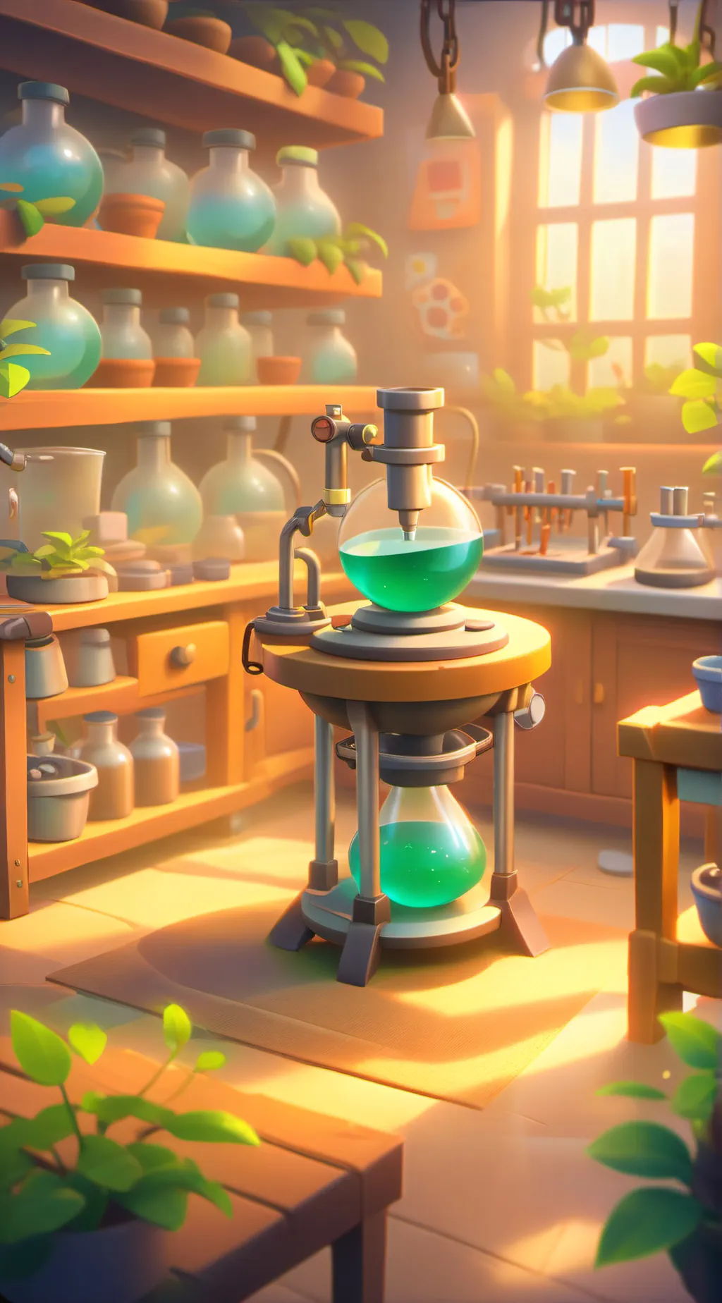 ai character: unknown laboratory background