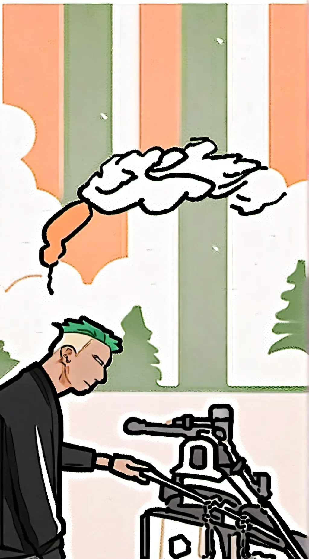 ai character: zoro background