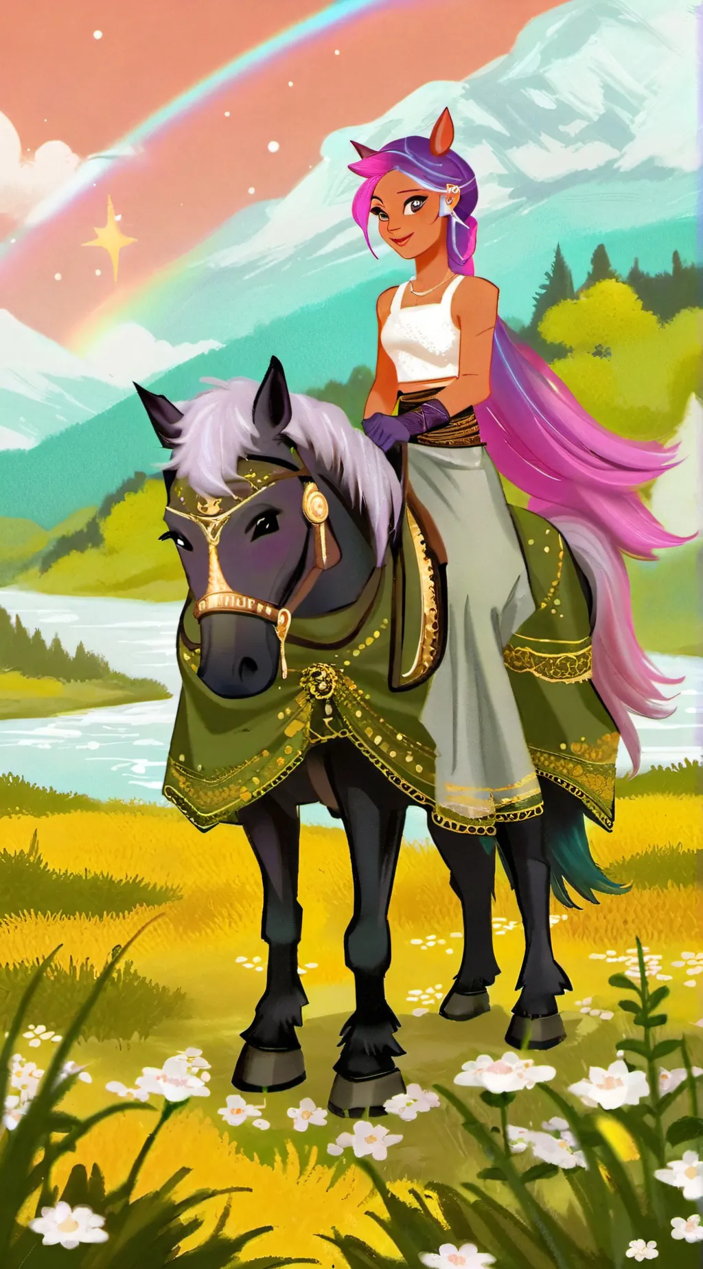 ai character: Sunny Starscout background