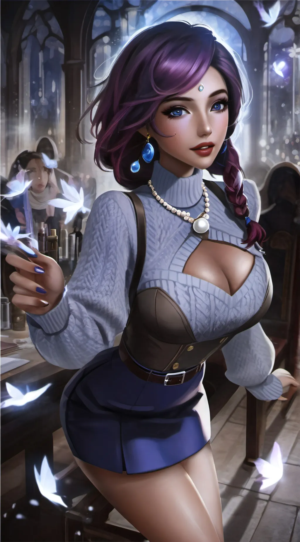 ai character: ChaChayourvmom background