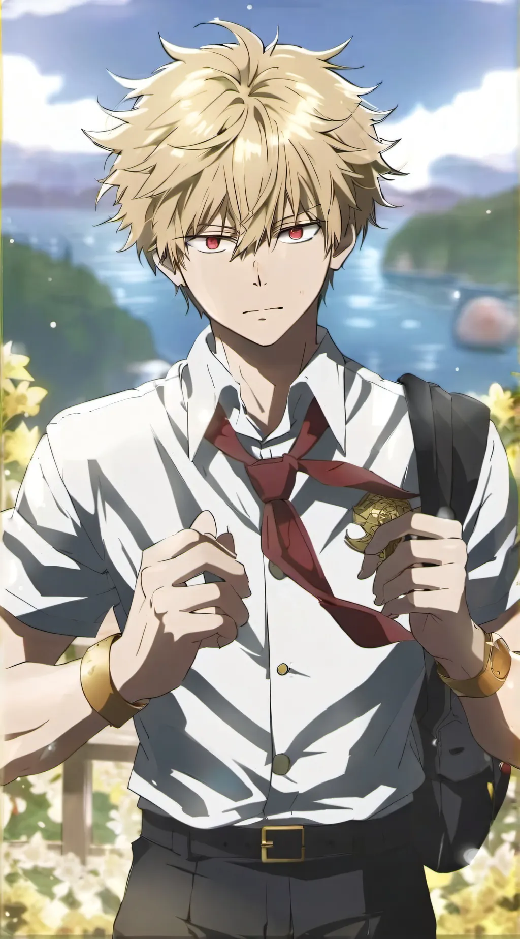 ai character: Bakugo background