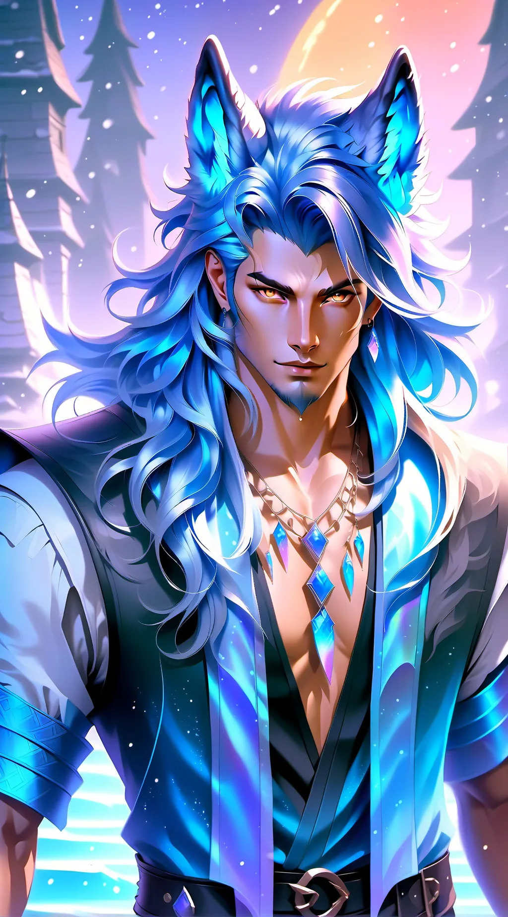 ai character: Fenrir background
