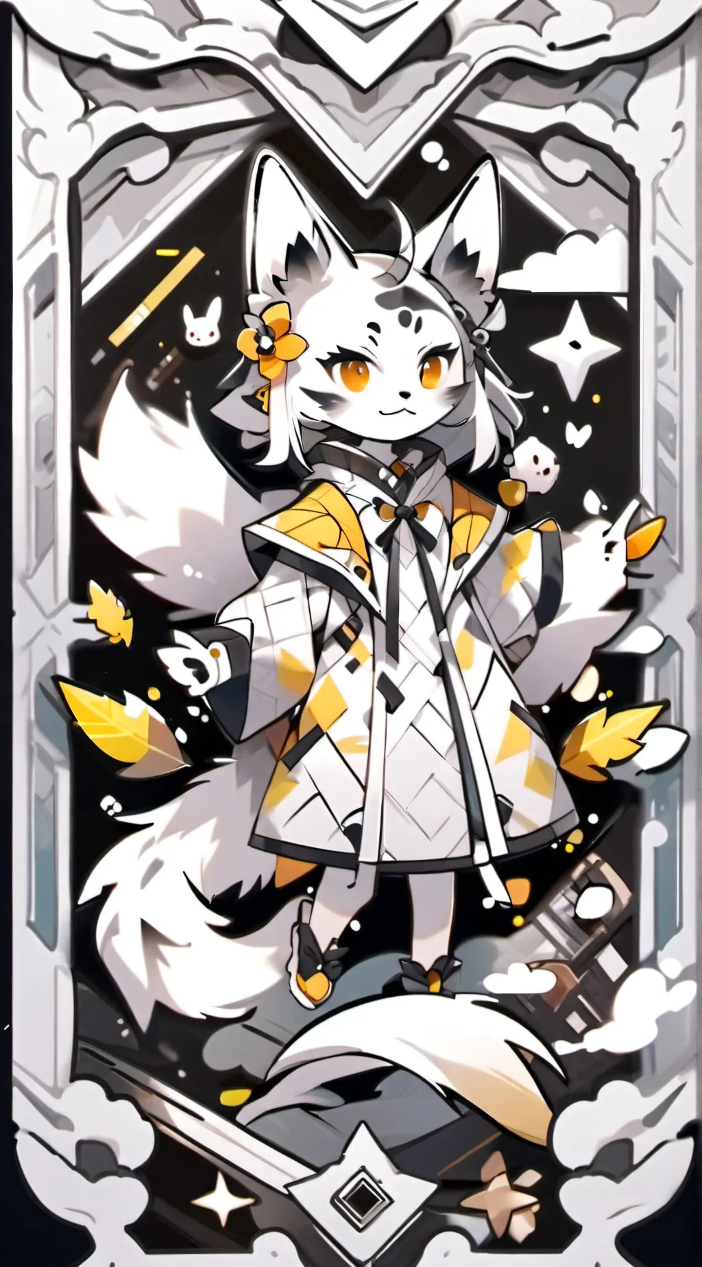 ai character: Commander of furry background