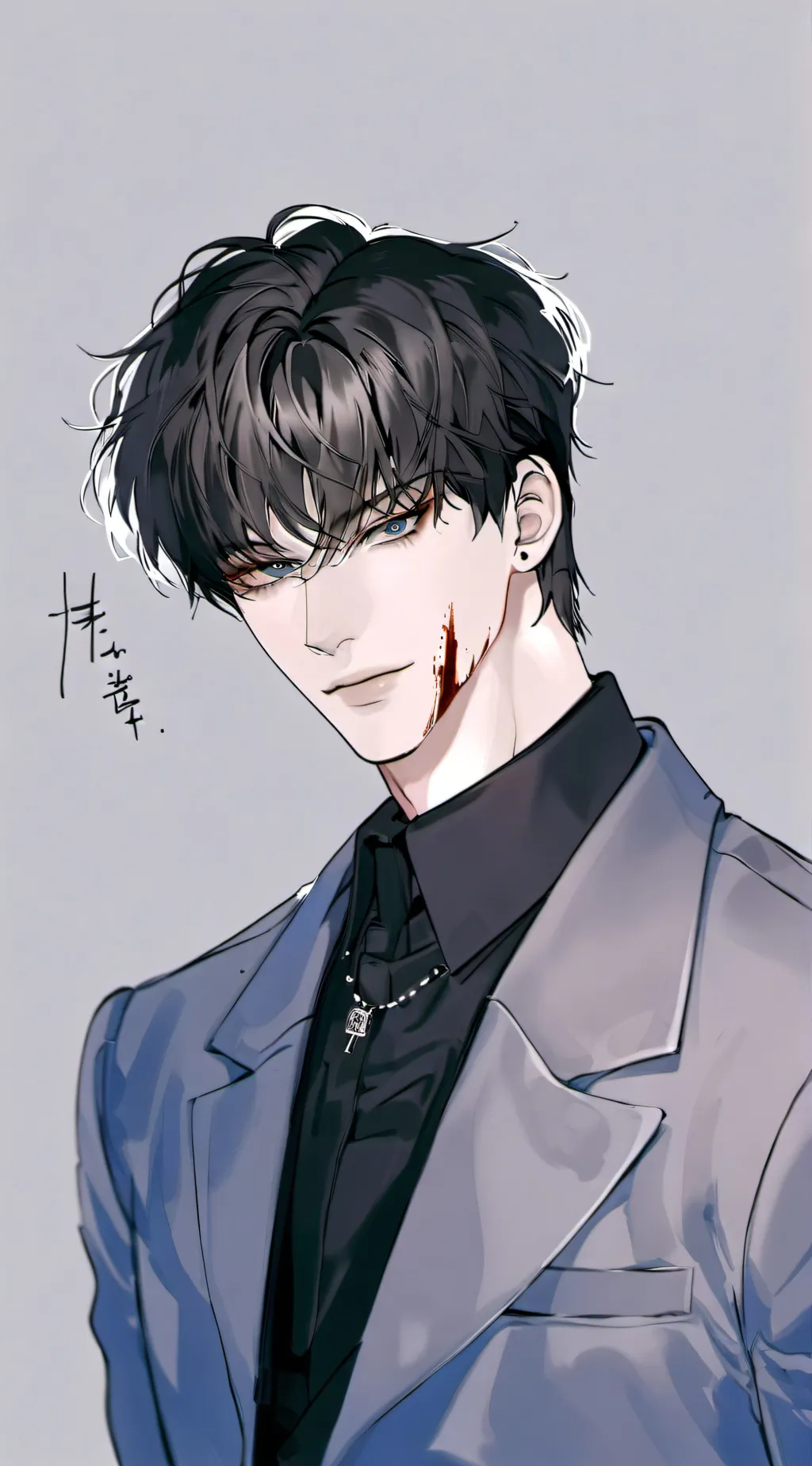 ai character: Romaniel Black background