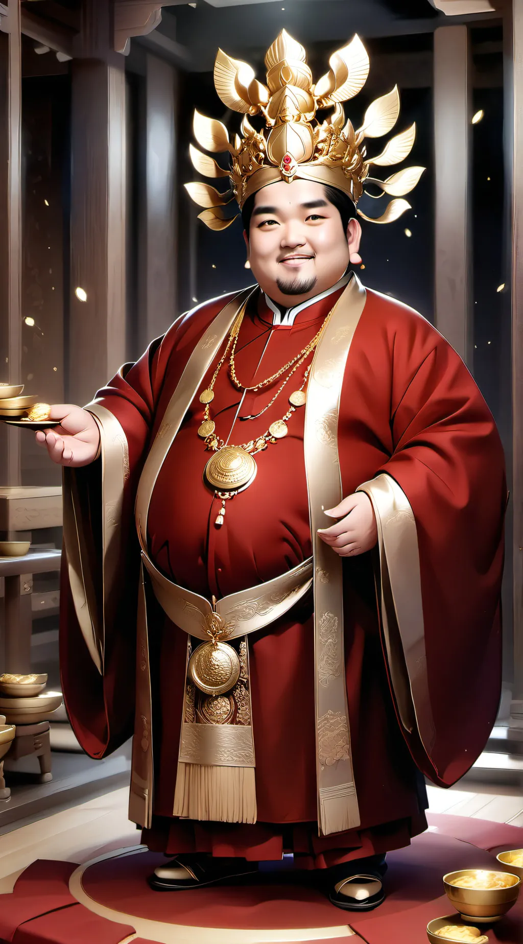 ai character: Galdin The Gold background