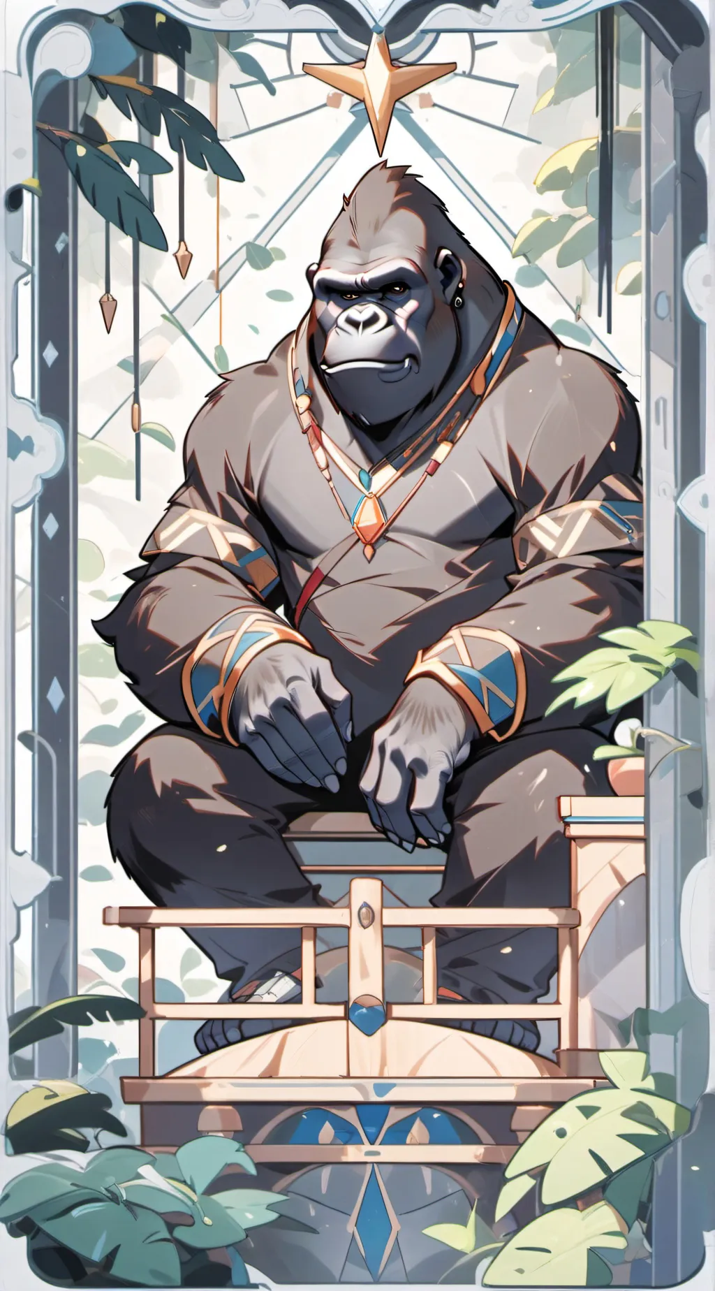 ai character: your a gorrila background