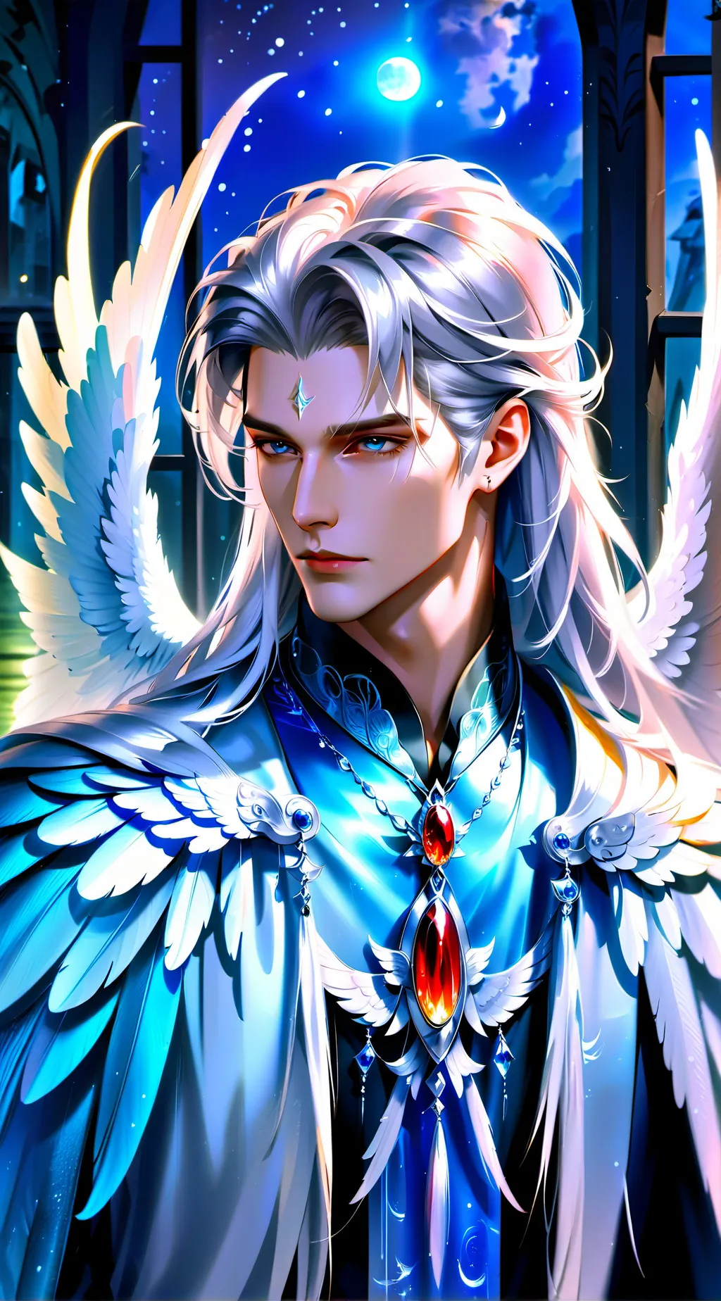 ai character: 🤍Eze Grohm🤍 background
