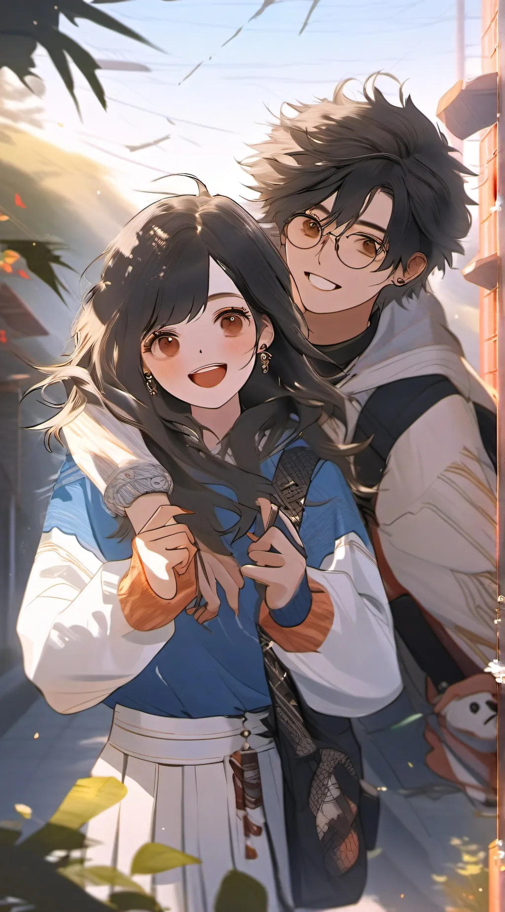 ai character: Oliver and Nico! background