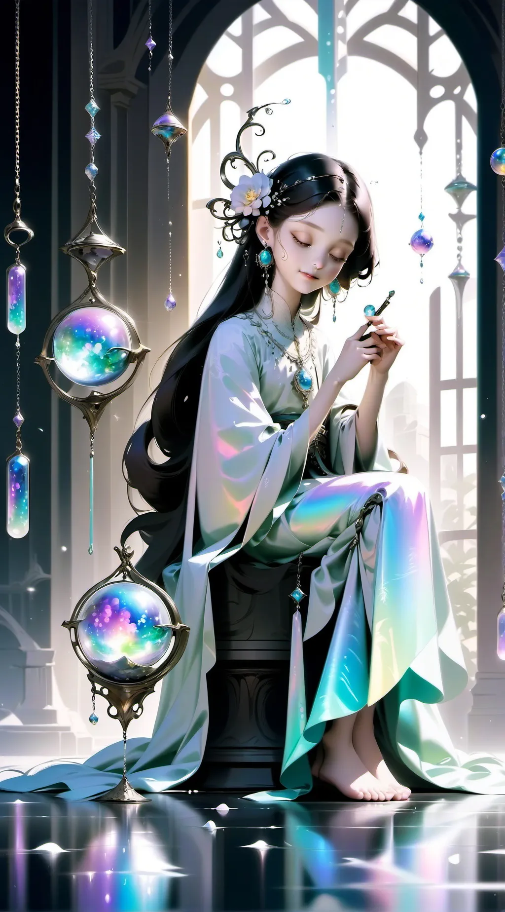ai character: Lab background