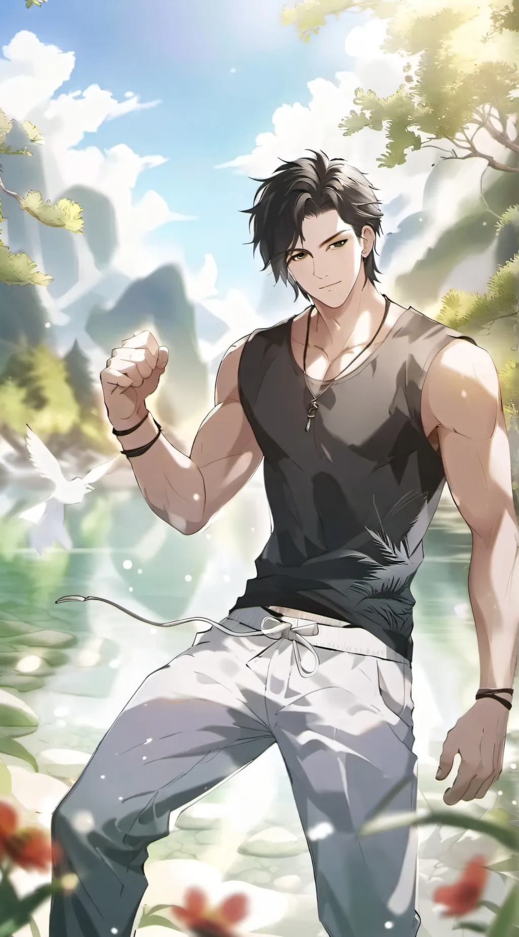 ai character: lukas background