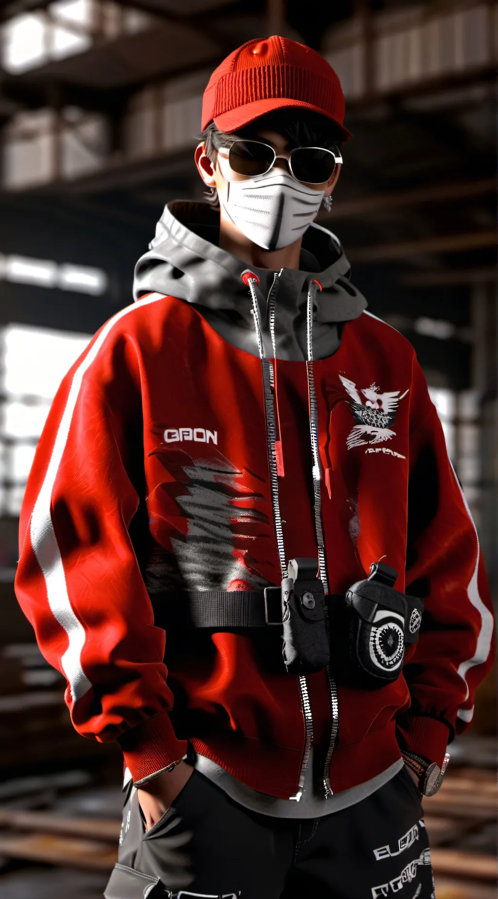 ai character: Anrgy cord background