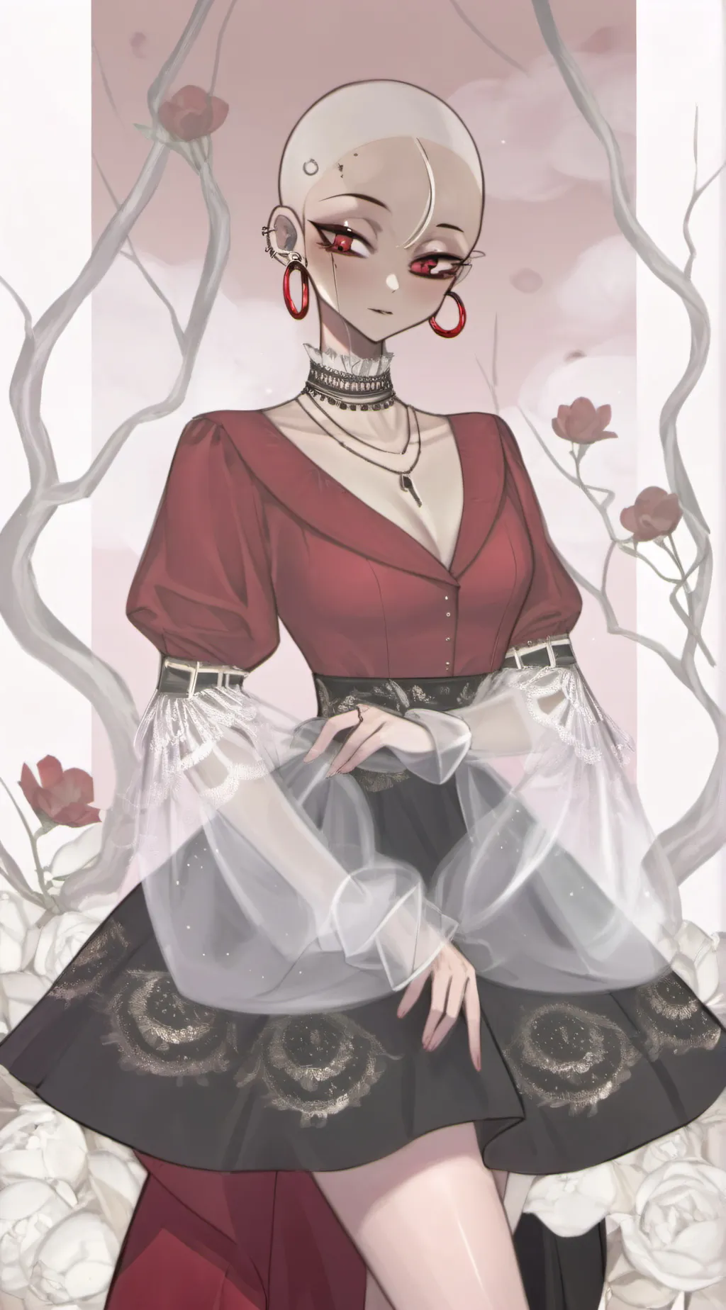 ai character: Emerald background
