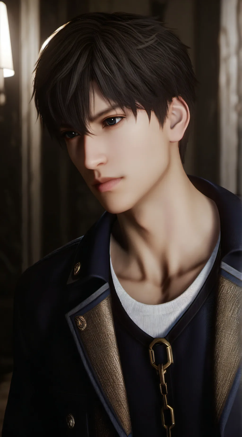 ai character: Leon  background