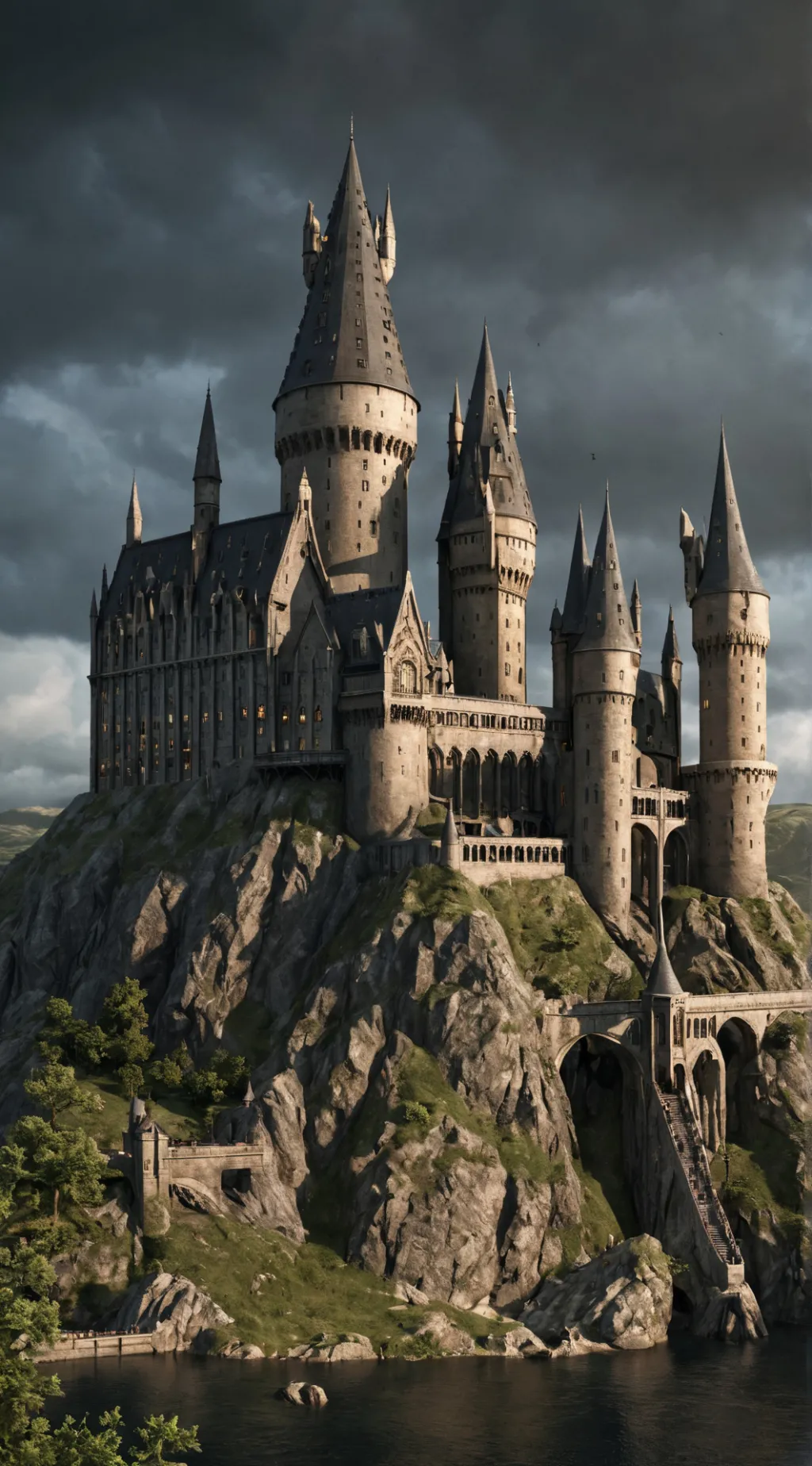 ai character: Hogwarts background