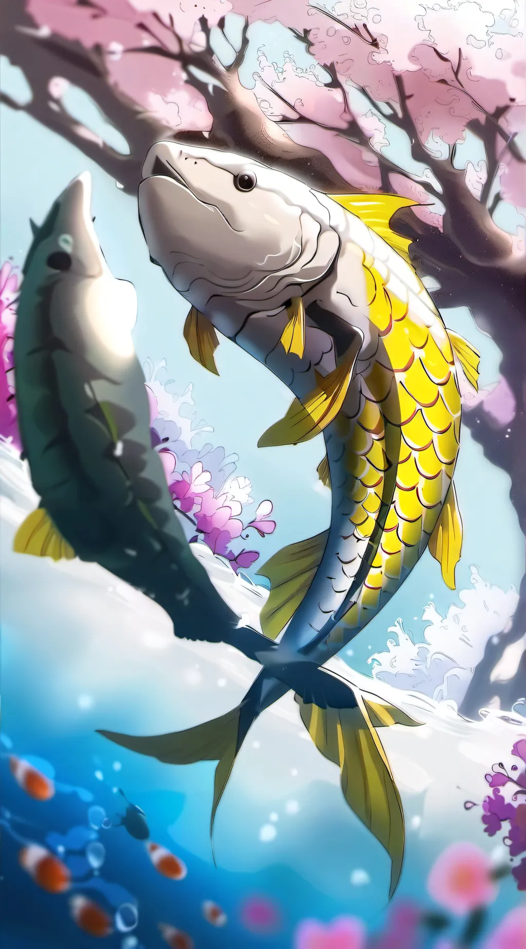 ai character: fishy background