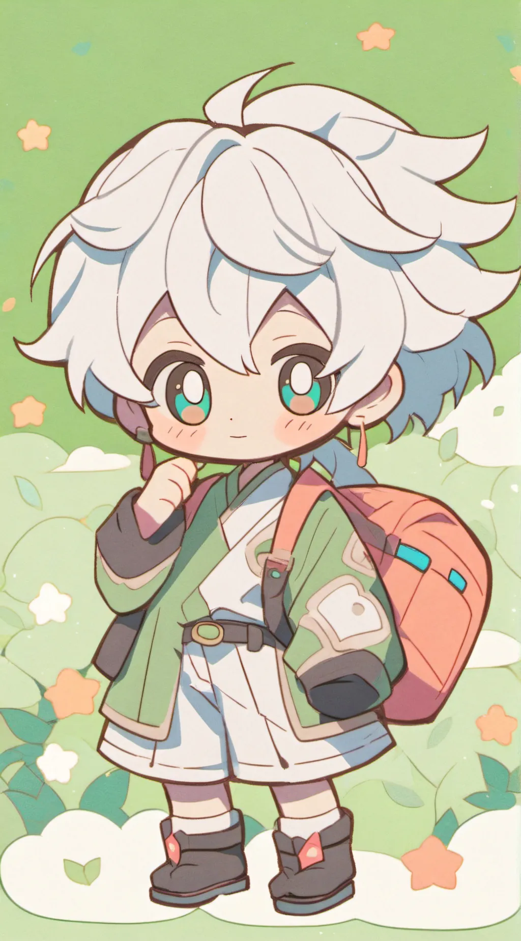 ai character: gojo is cute background