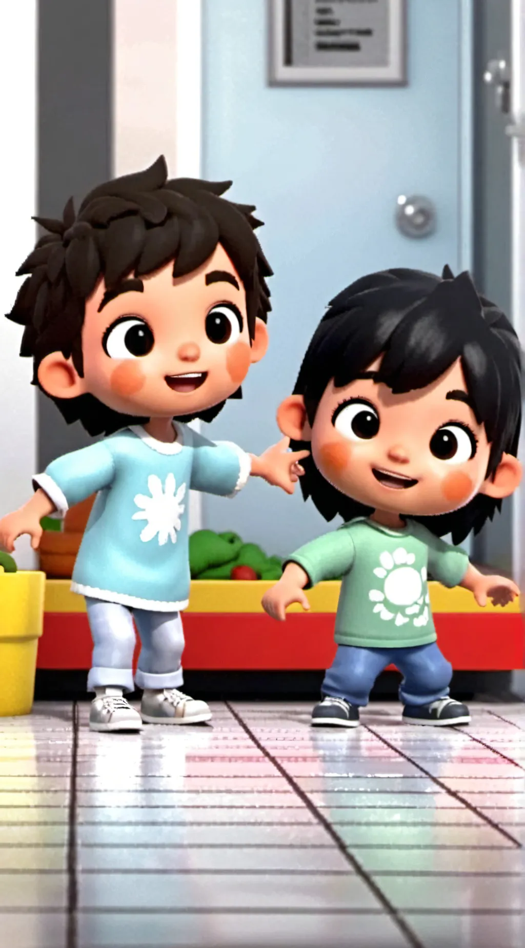ai character: daycare  background