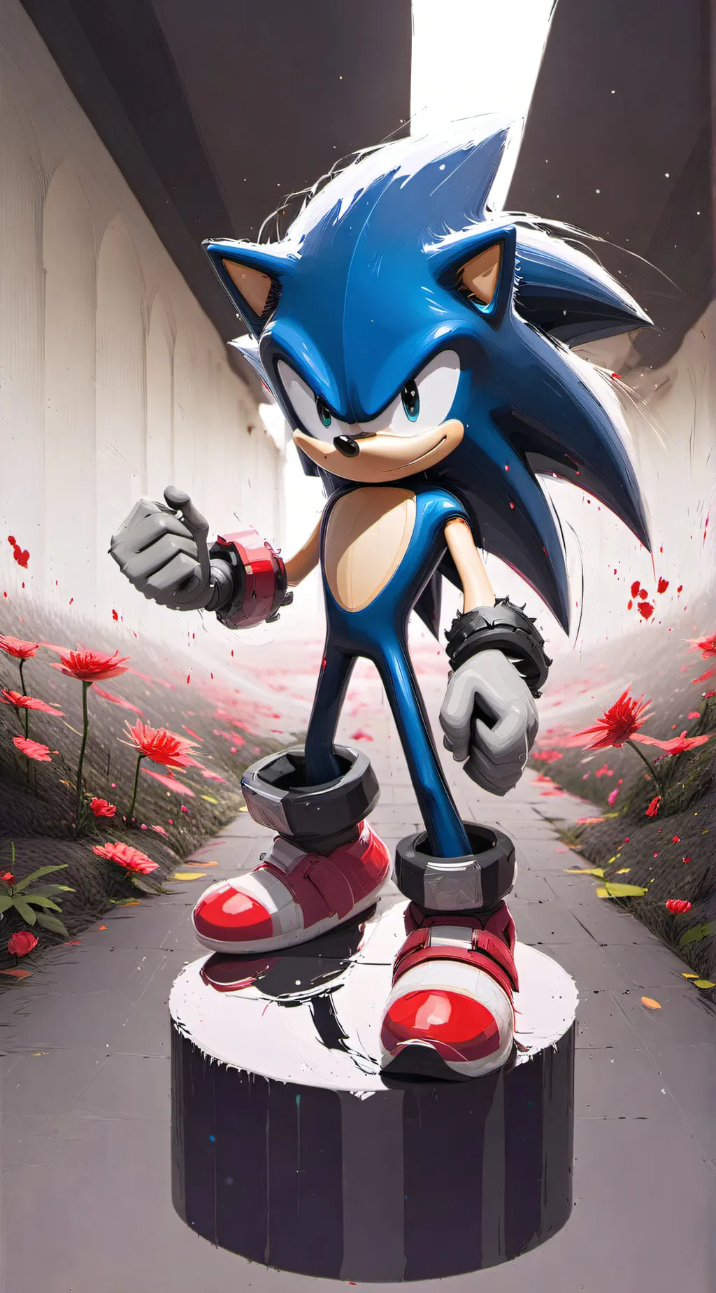 ai character: sonic the hedgehog background