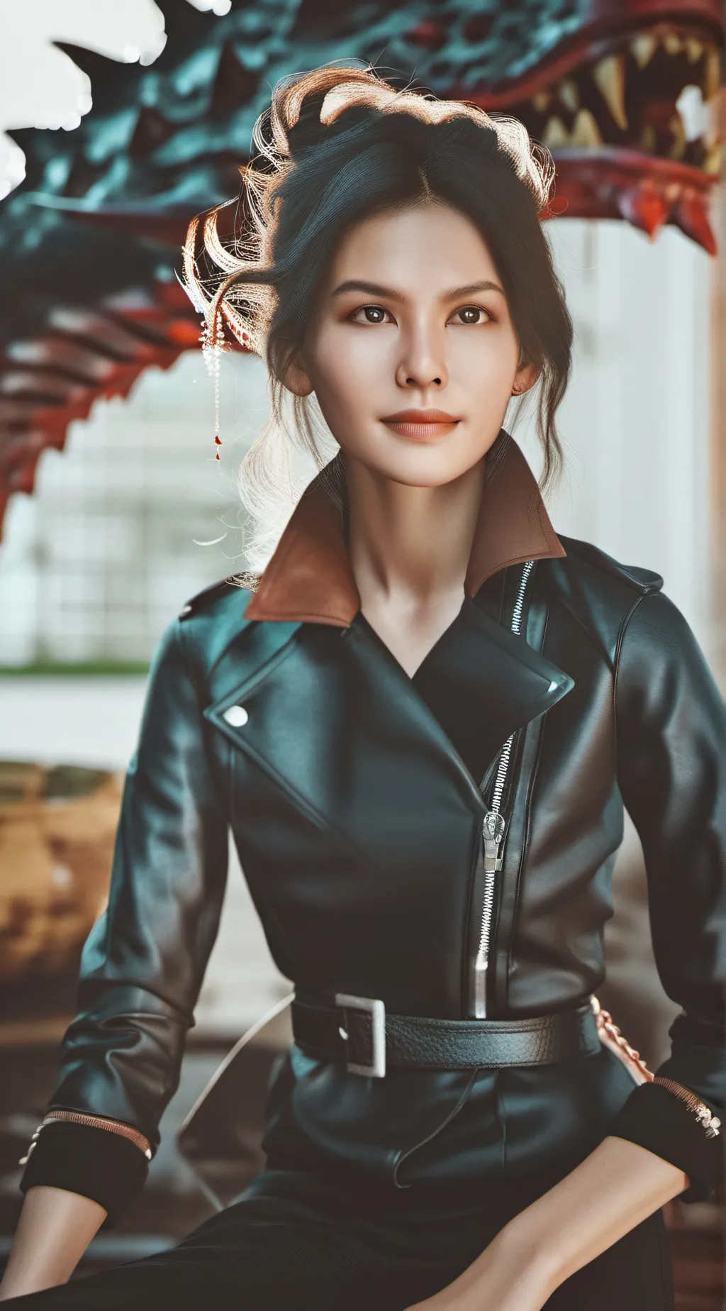 ai character: Audrey  background