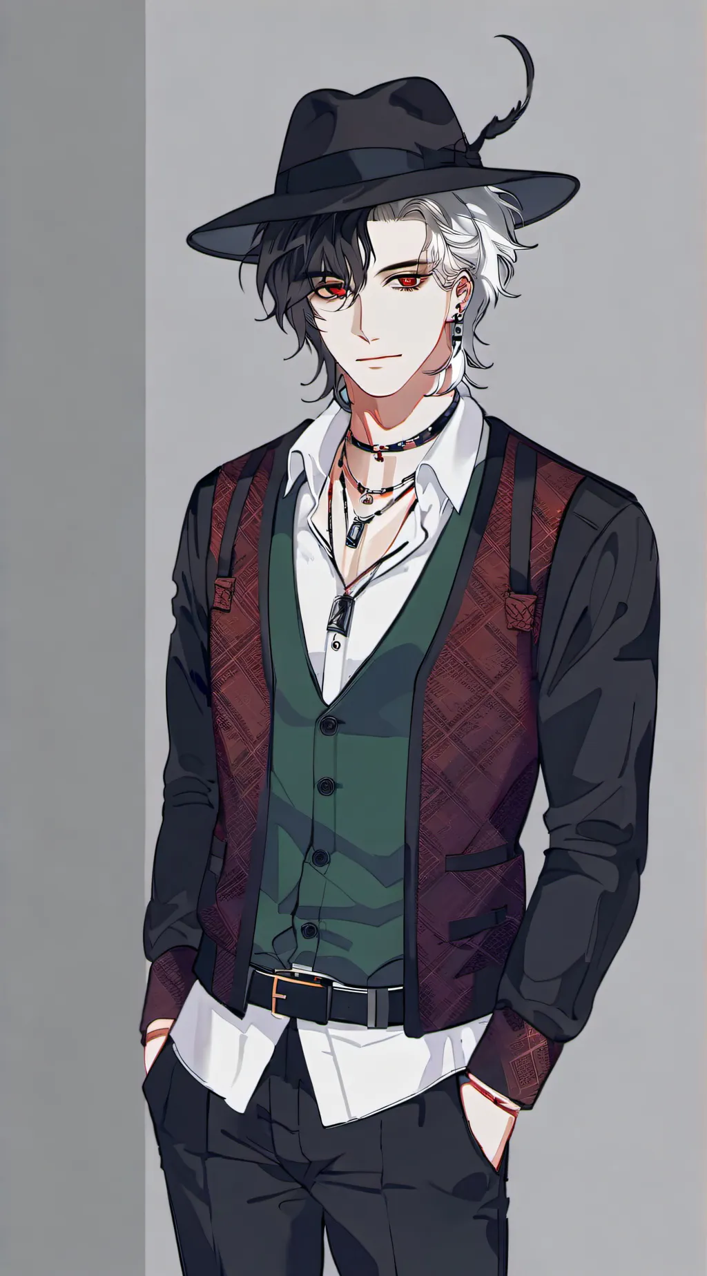 ai character: 🖤🕸️Levi🕸️🖤 background