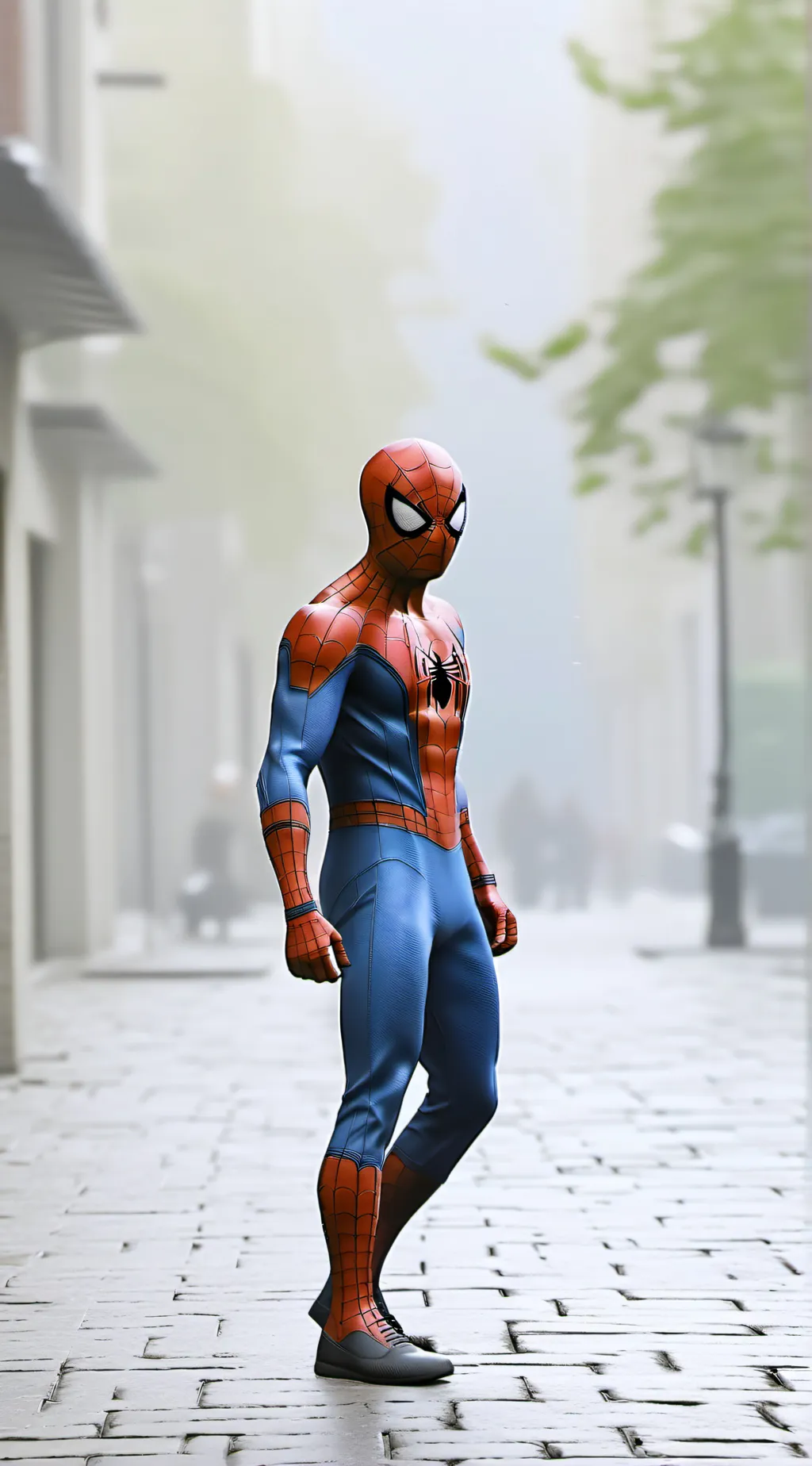 ai character: Spider-Man  background