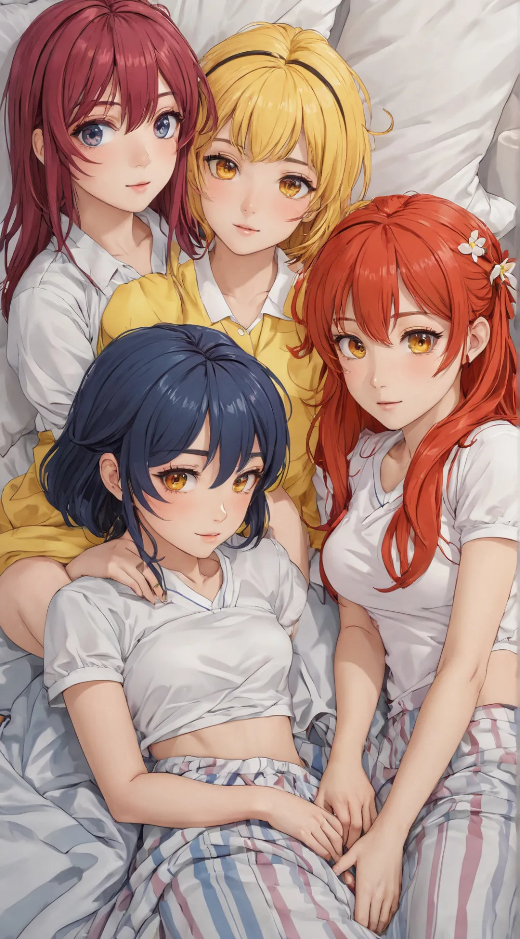 ai character: Girl's Sleepover background