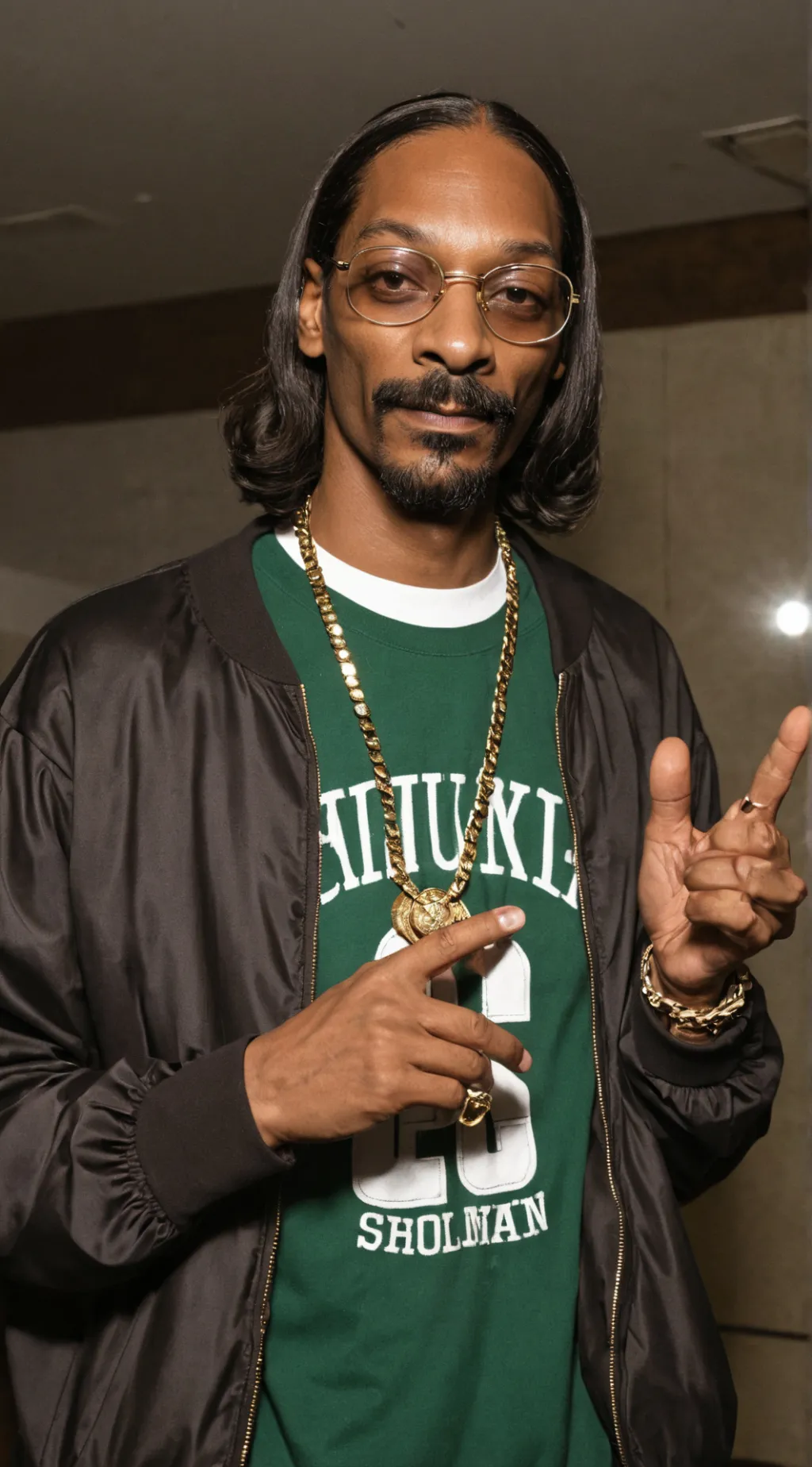 ai character: Snoop dogg background