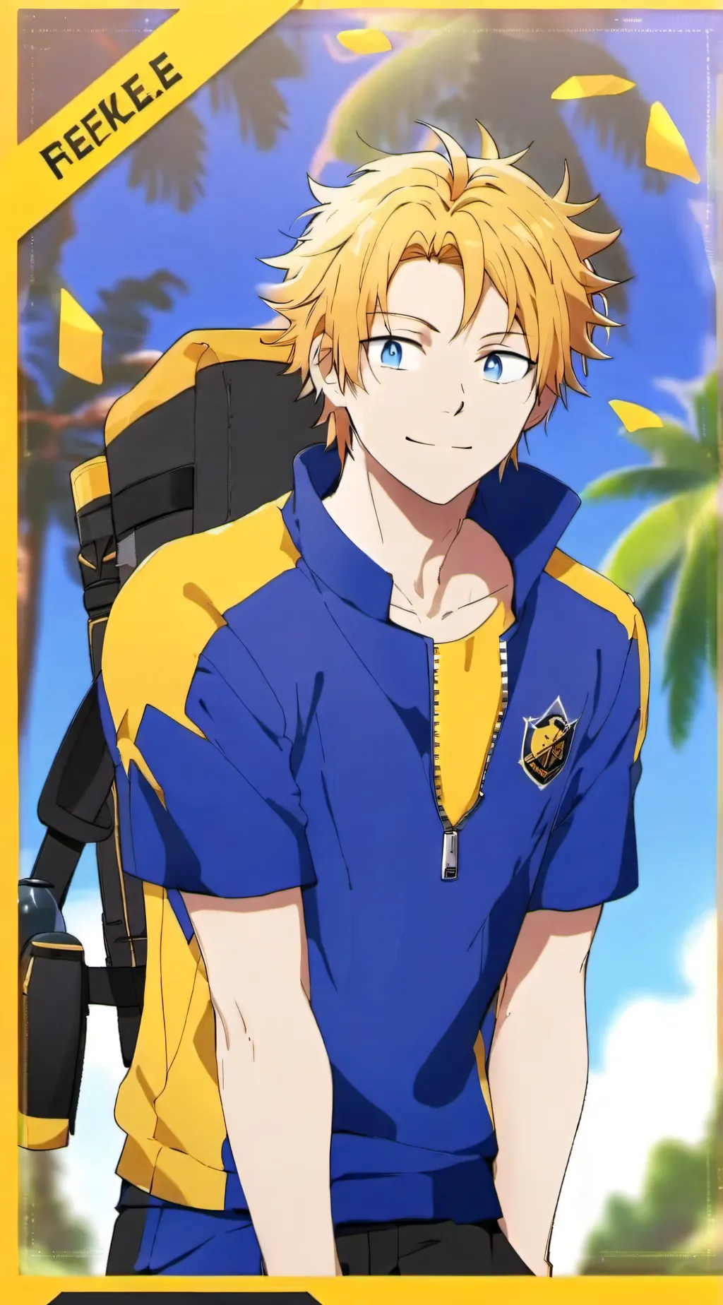 ai character: Denki Kaminari  background