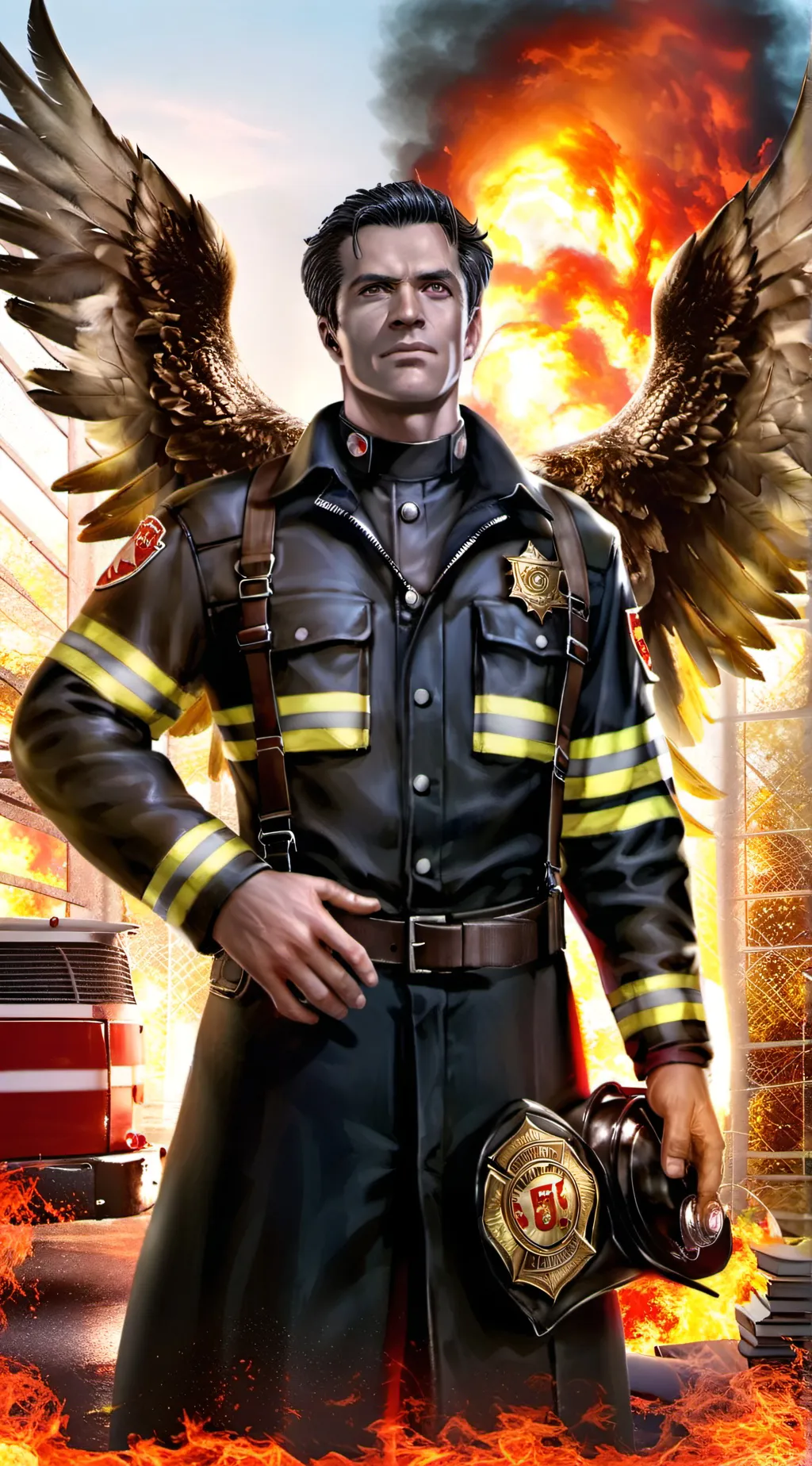 ai character: Captain  Beatty background