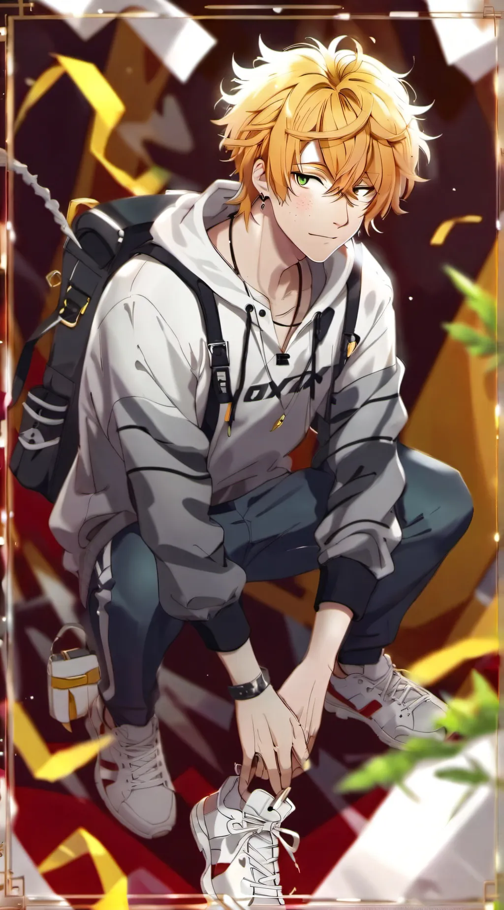 ai character: Ashton  background