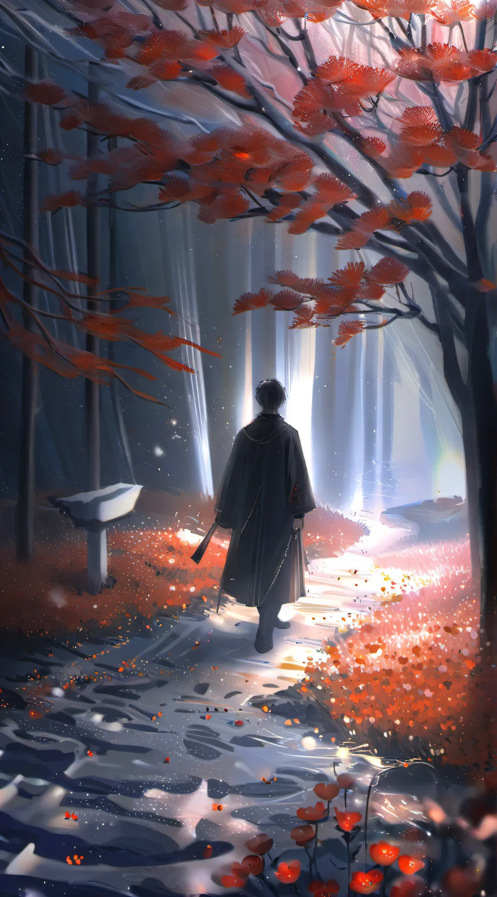ai character: walk background