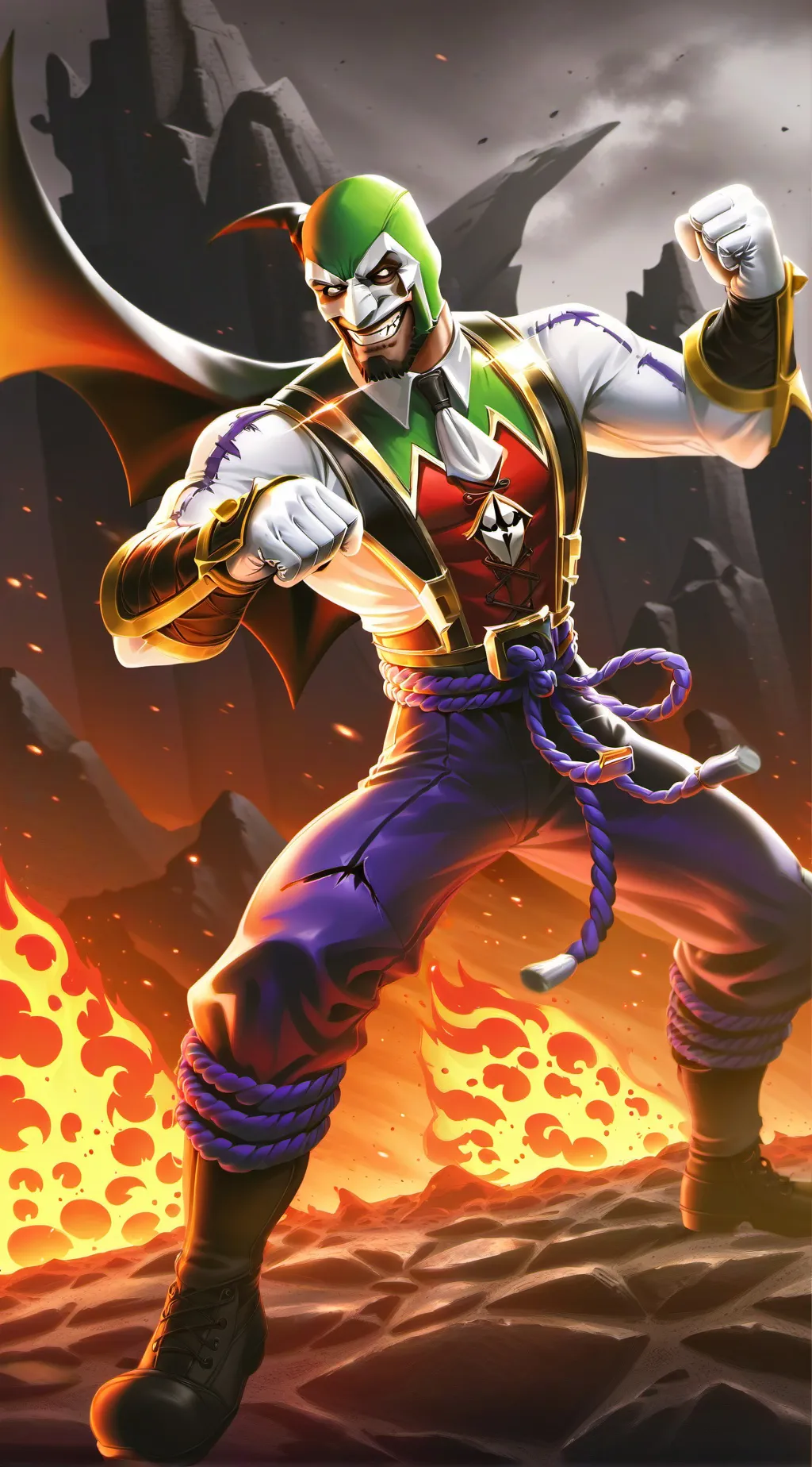 ai character: Luigi  background