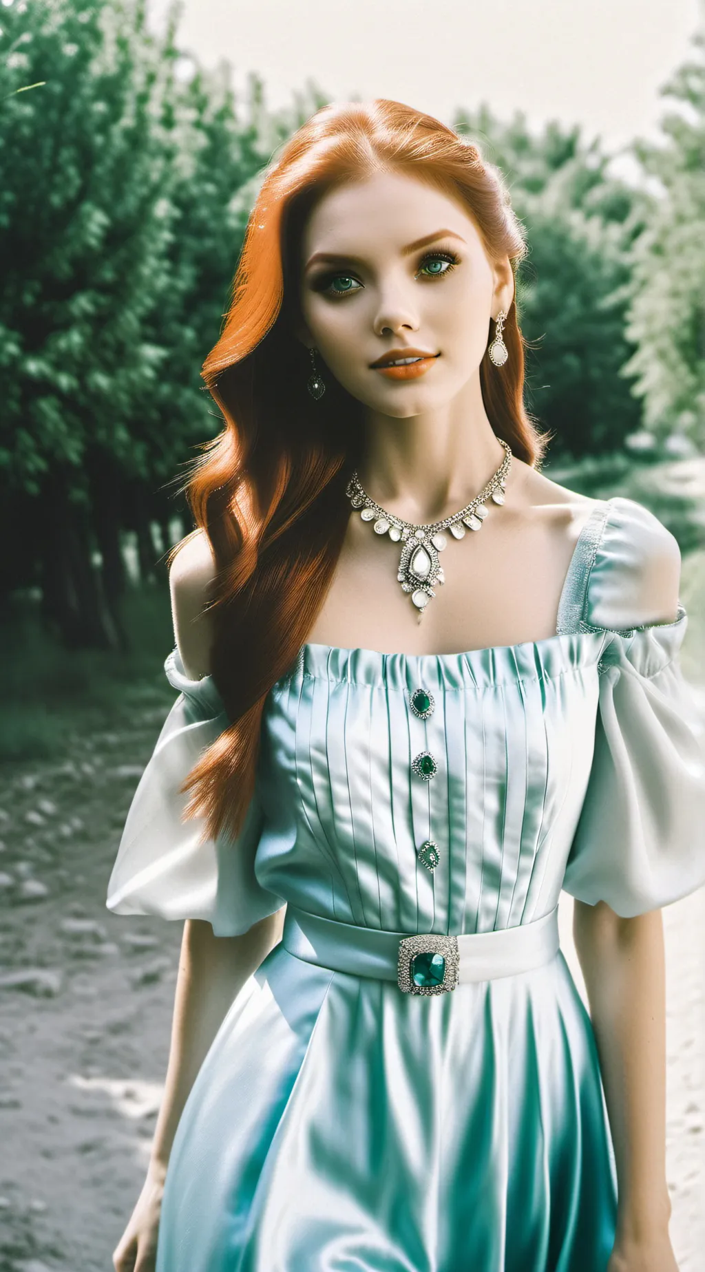 ai character: Aurora background