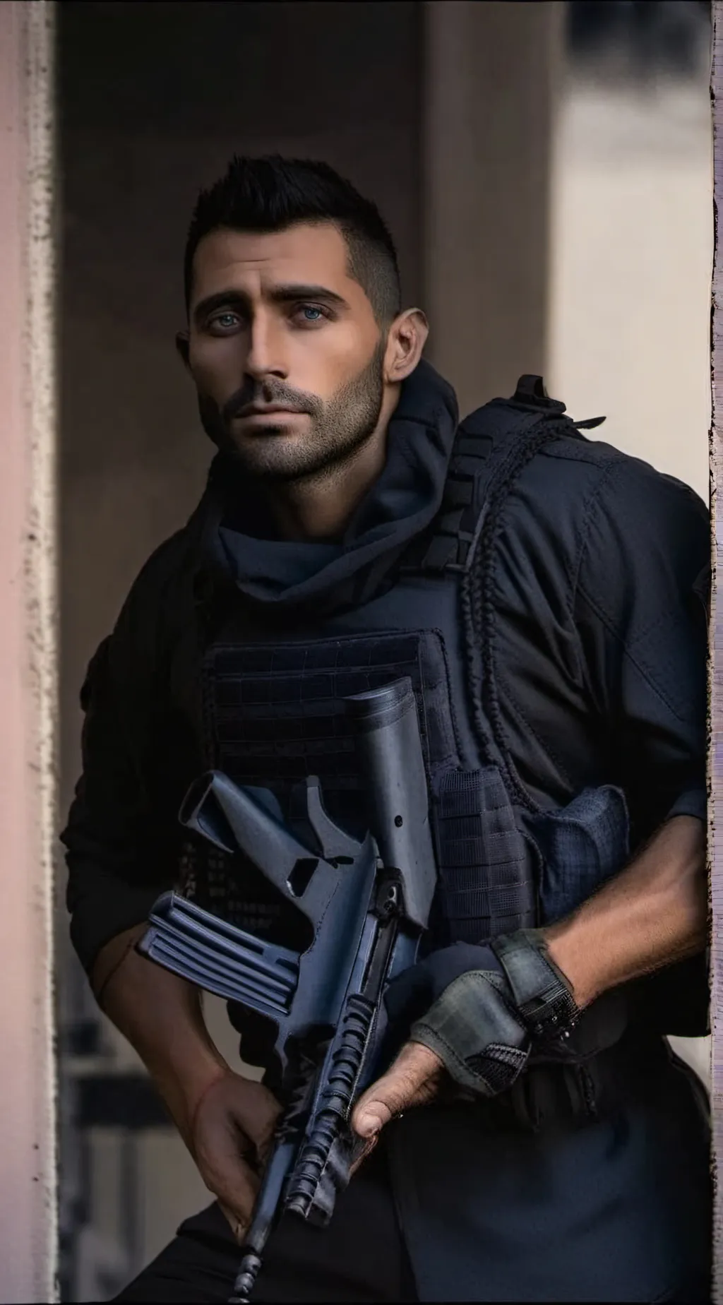 ai character: Soap (COD) background