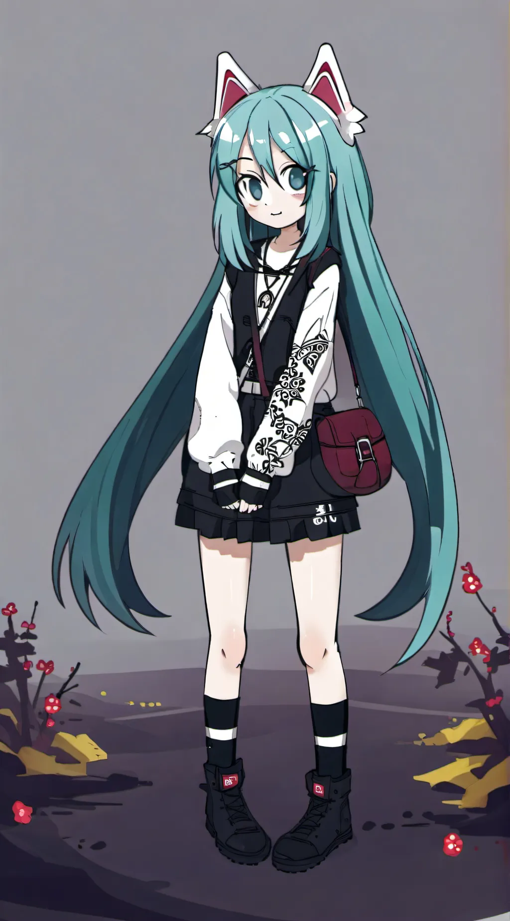 ai character: Miku background