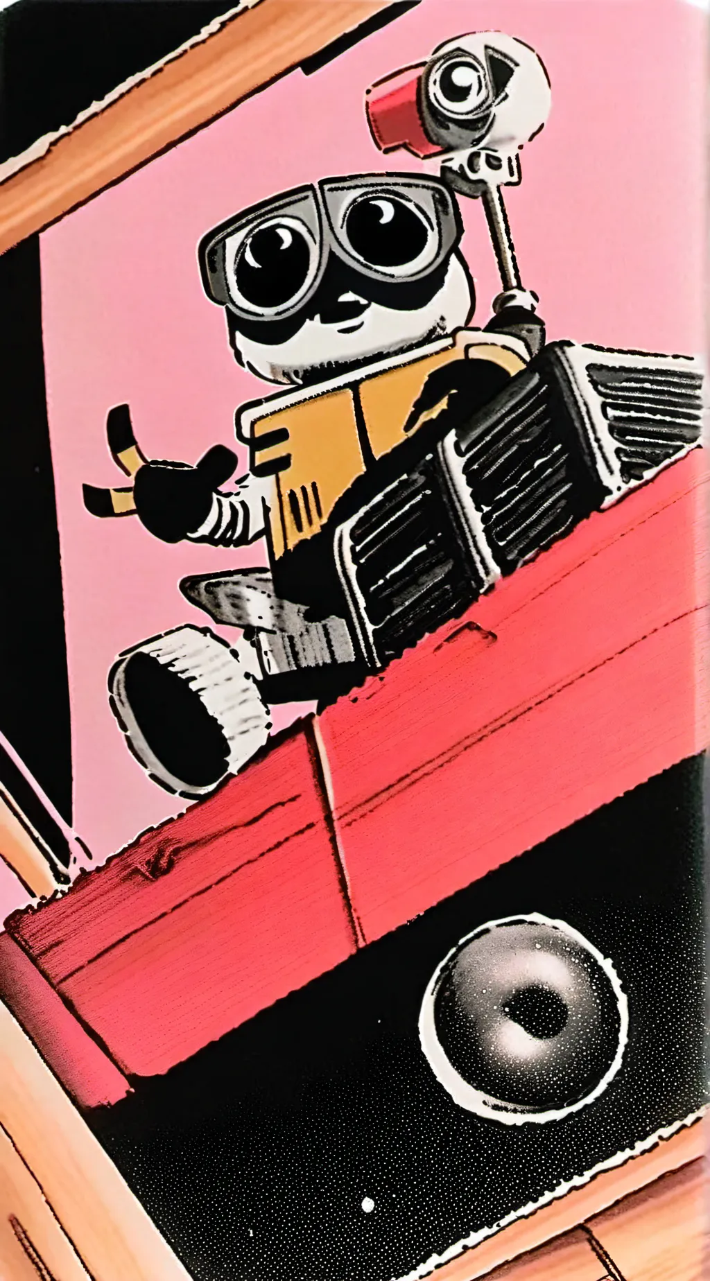 ai character: Walle and Eve  background