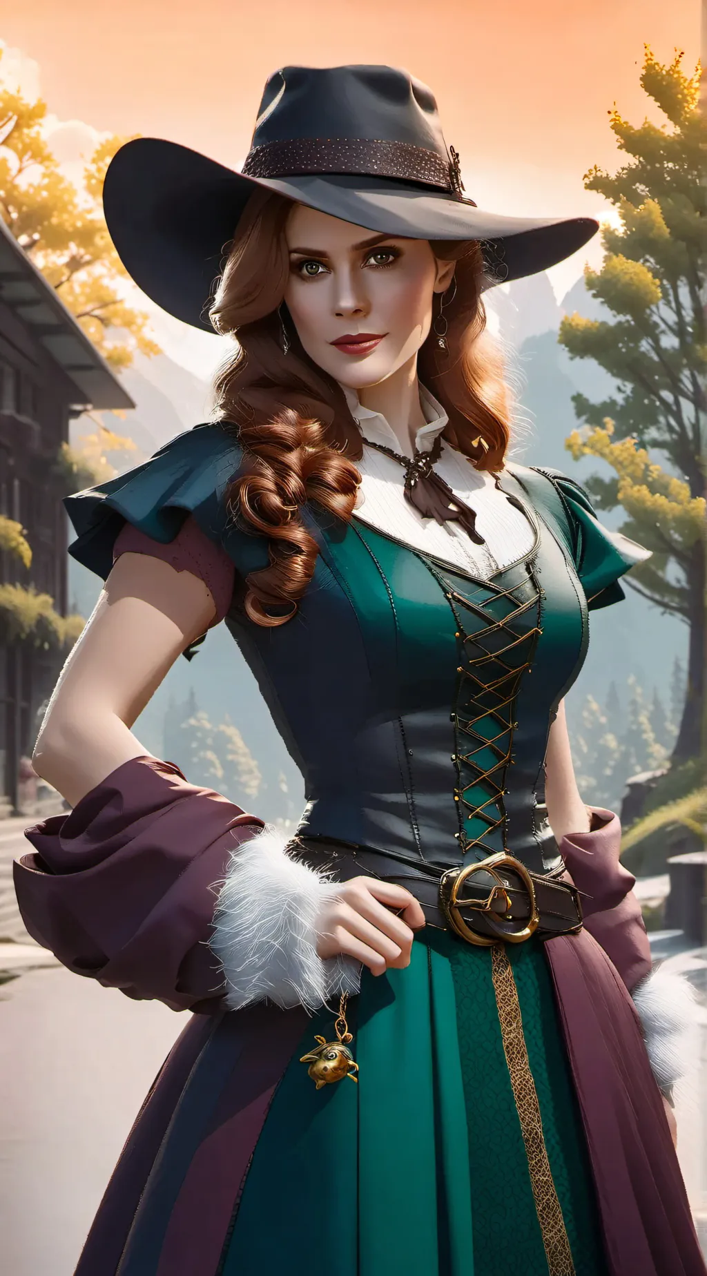 ai character: Zelena background