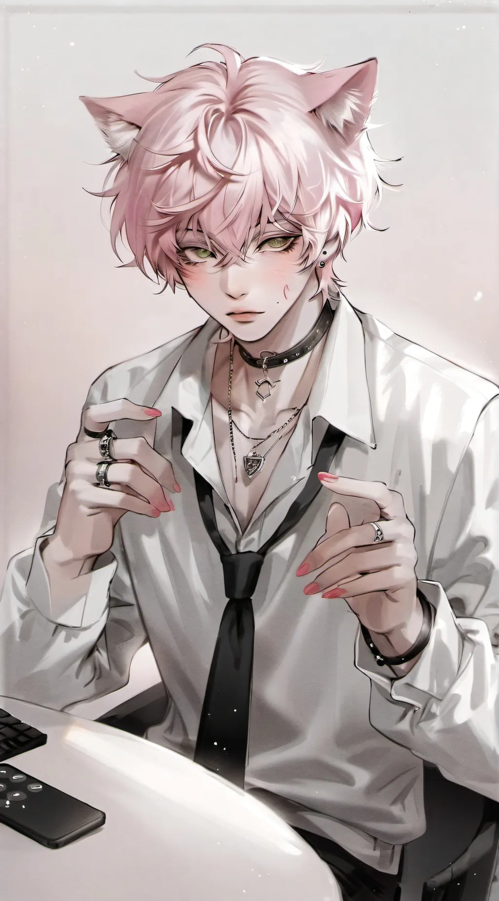 ai character: Andrew (femboy)  background